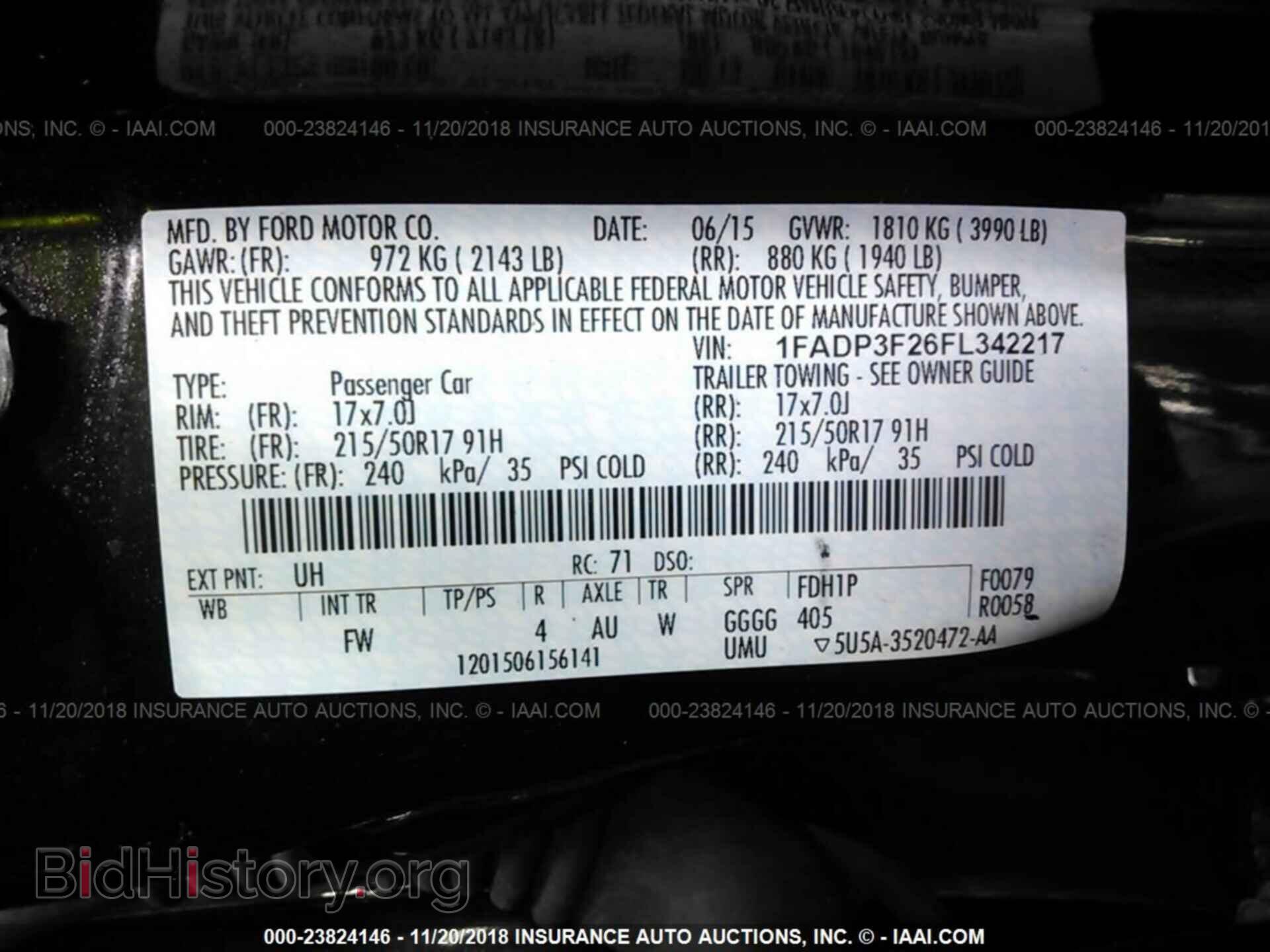 2015 FORD FOCUS - VIN: 1FADP3F26FL342217 - Photo 9