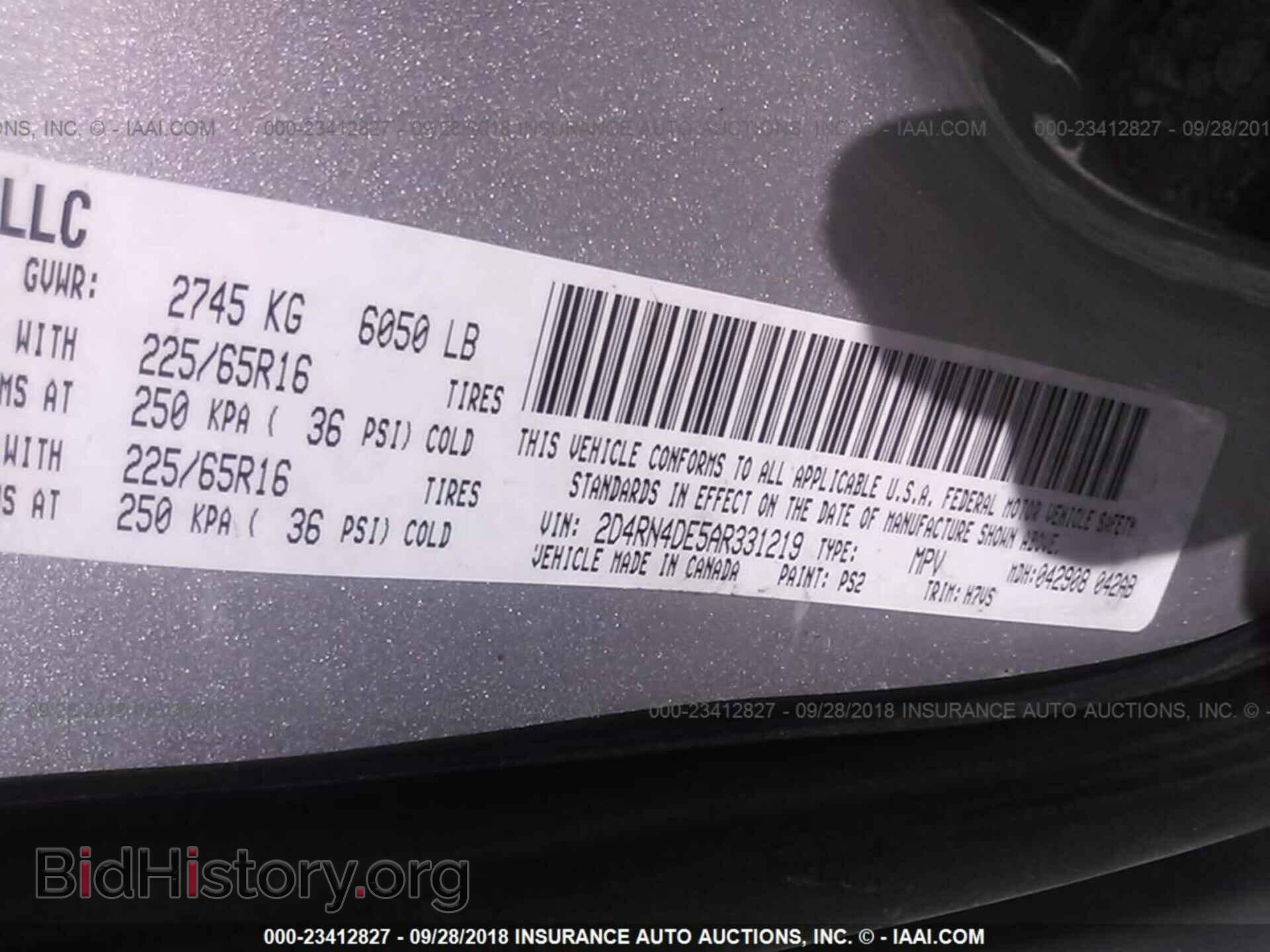 2010 DODGE GRAND CARAVAN - VIN: 2D4RN4DE5AR331219 - Фото 9