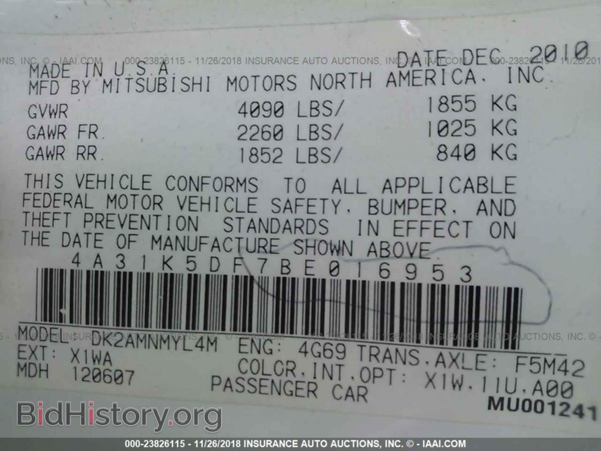 2011 MITSUBISHI ECLIPSE - VIN: 4A31K5DF7BE016953 - Photo 9
