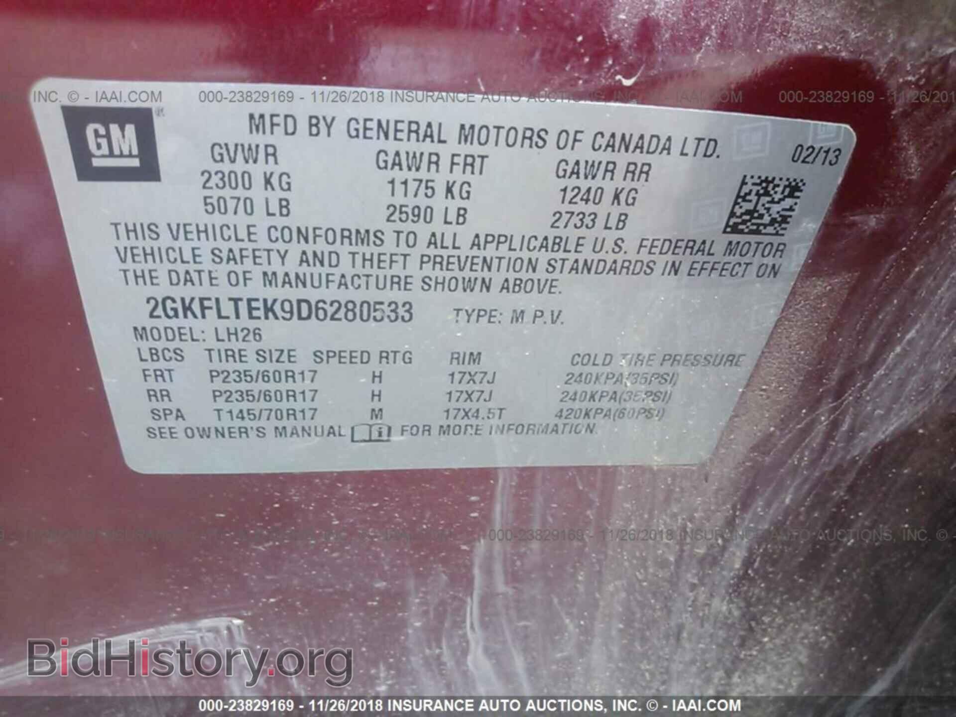 2013 Gmc Terrain - VIN: 2GKFLTEK9D6280533 - Photo 9
