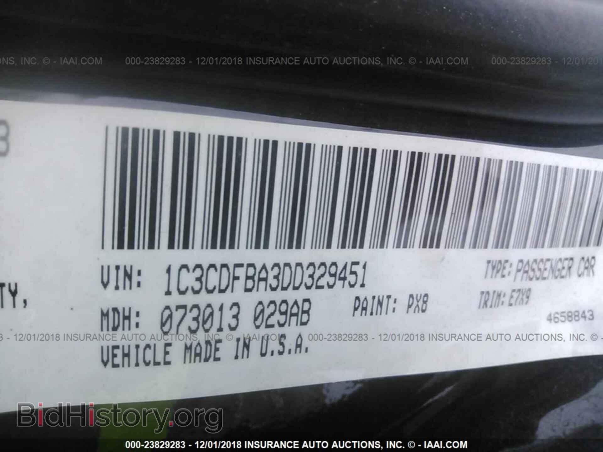 2013 DODGE DART - VIN: 1C3CDFBA3DD329451 - Photo 9