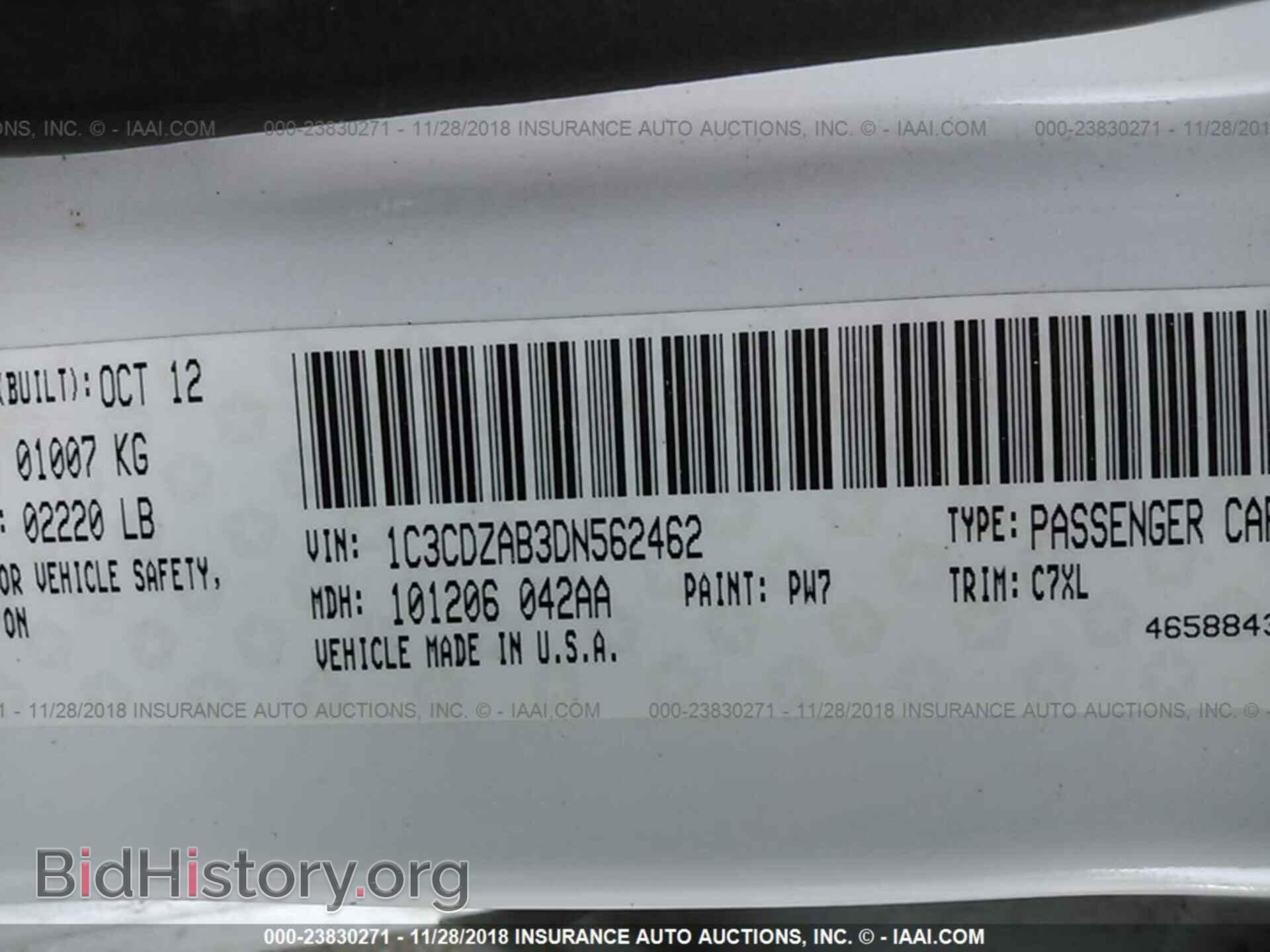 2013 DODGE AVENGER - VIN: 1C3CDZAB3DN562462 - Photo 9