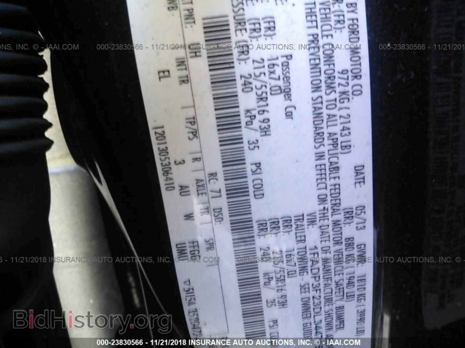 2013 FORD FOCUS - VIN: 1FADP3F23DL344715 - Фото 9
