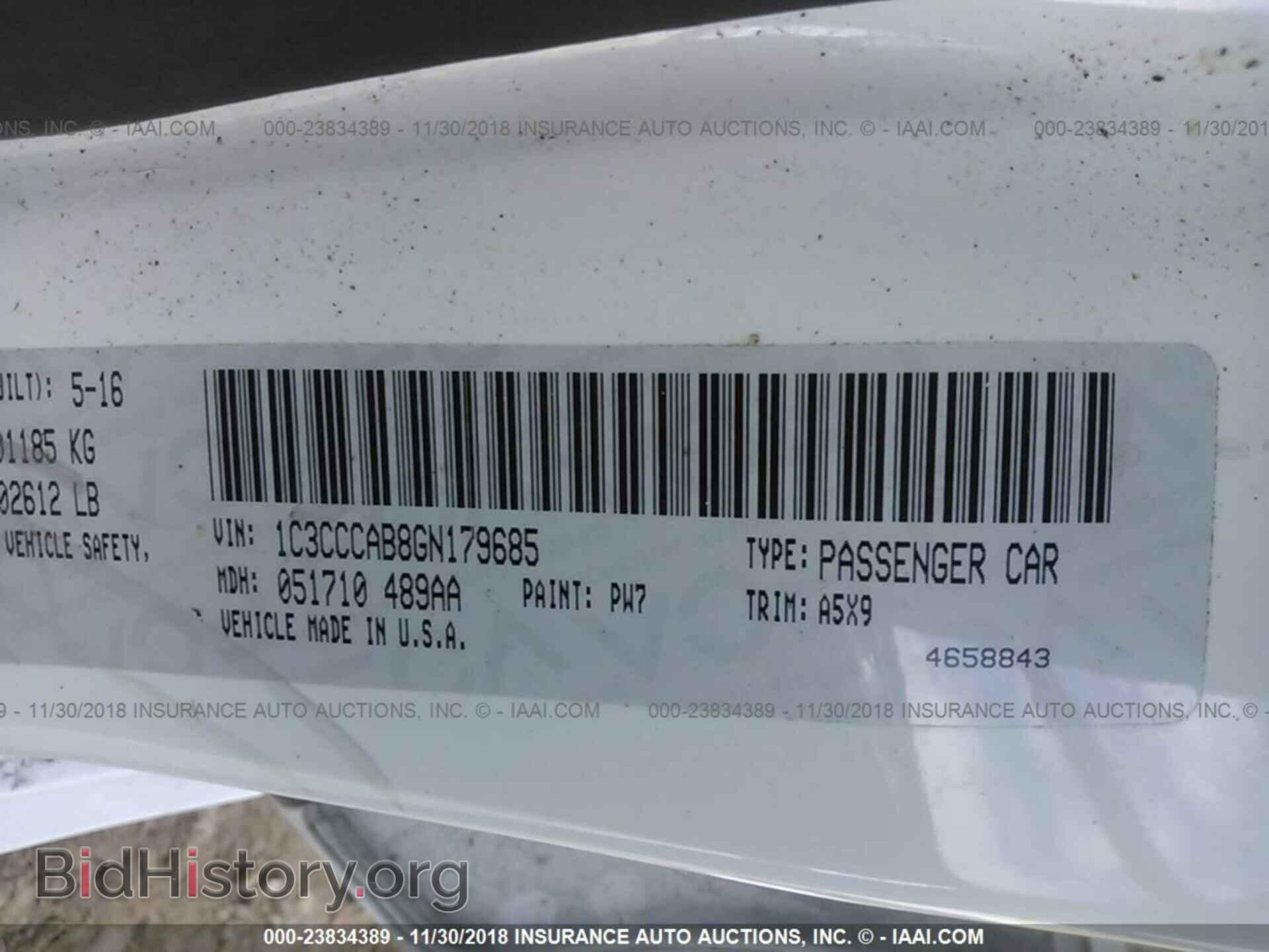 2016 CHRYSLER 200 - VIN: 1C3CCCAB8GN179685 - Photo 9