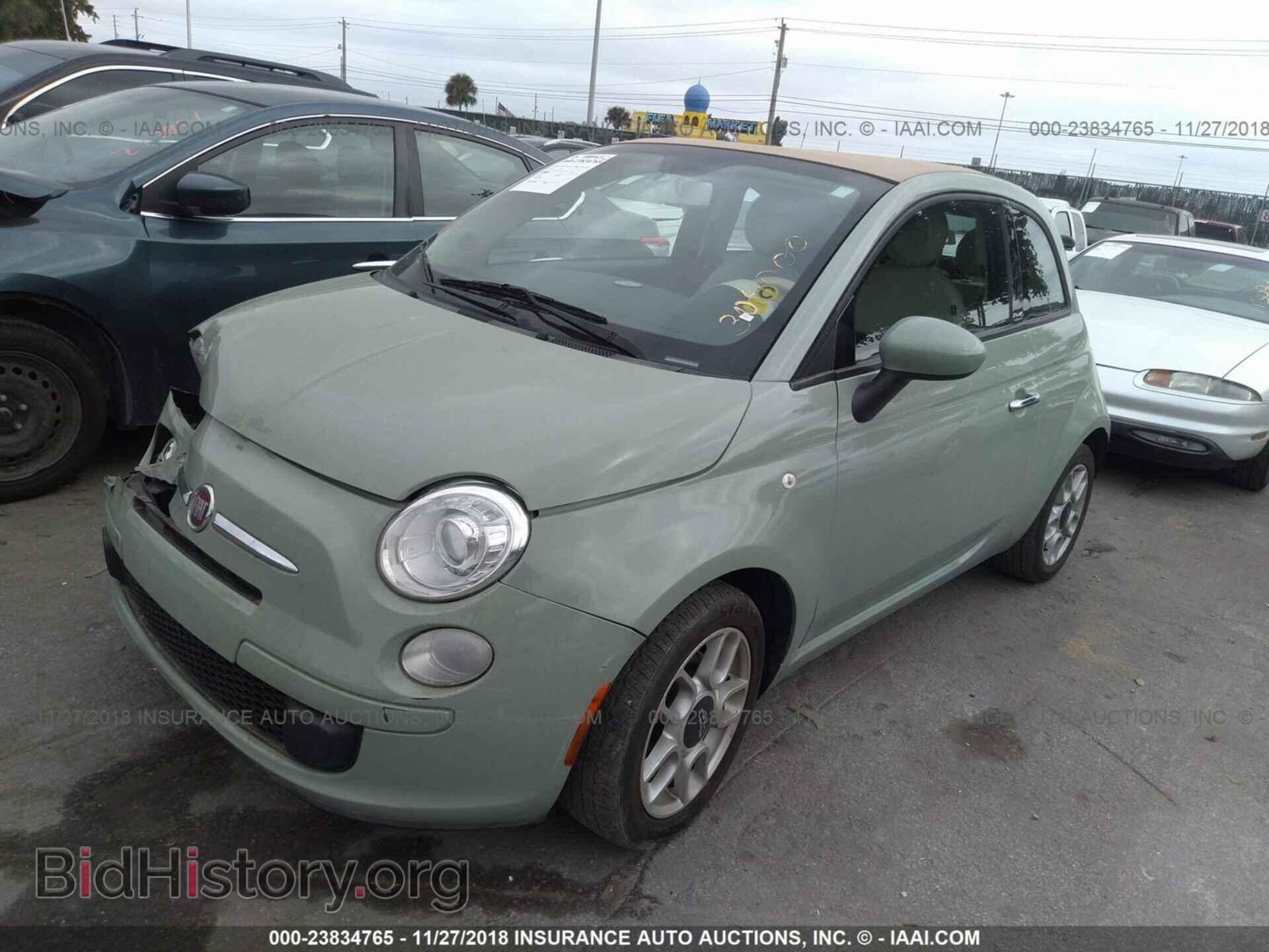 2012 Fiat 500 - VIN: 3C3CFFDR2CR304000 - Фото 2
