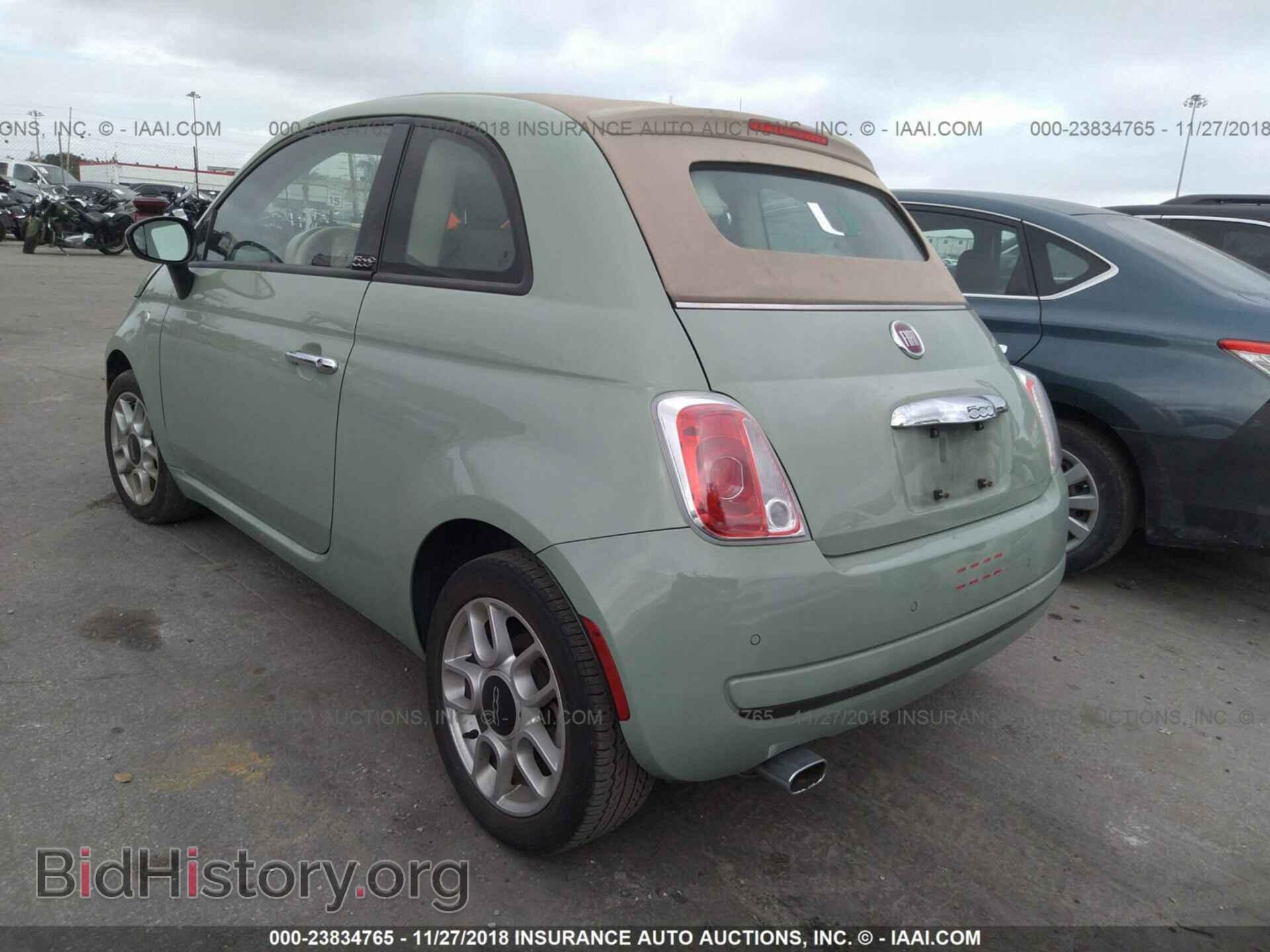 2012 Fiat 500 - VIN: 3C3CFFDR2CR304000 - Фото 3