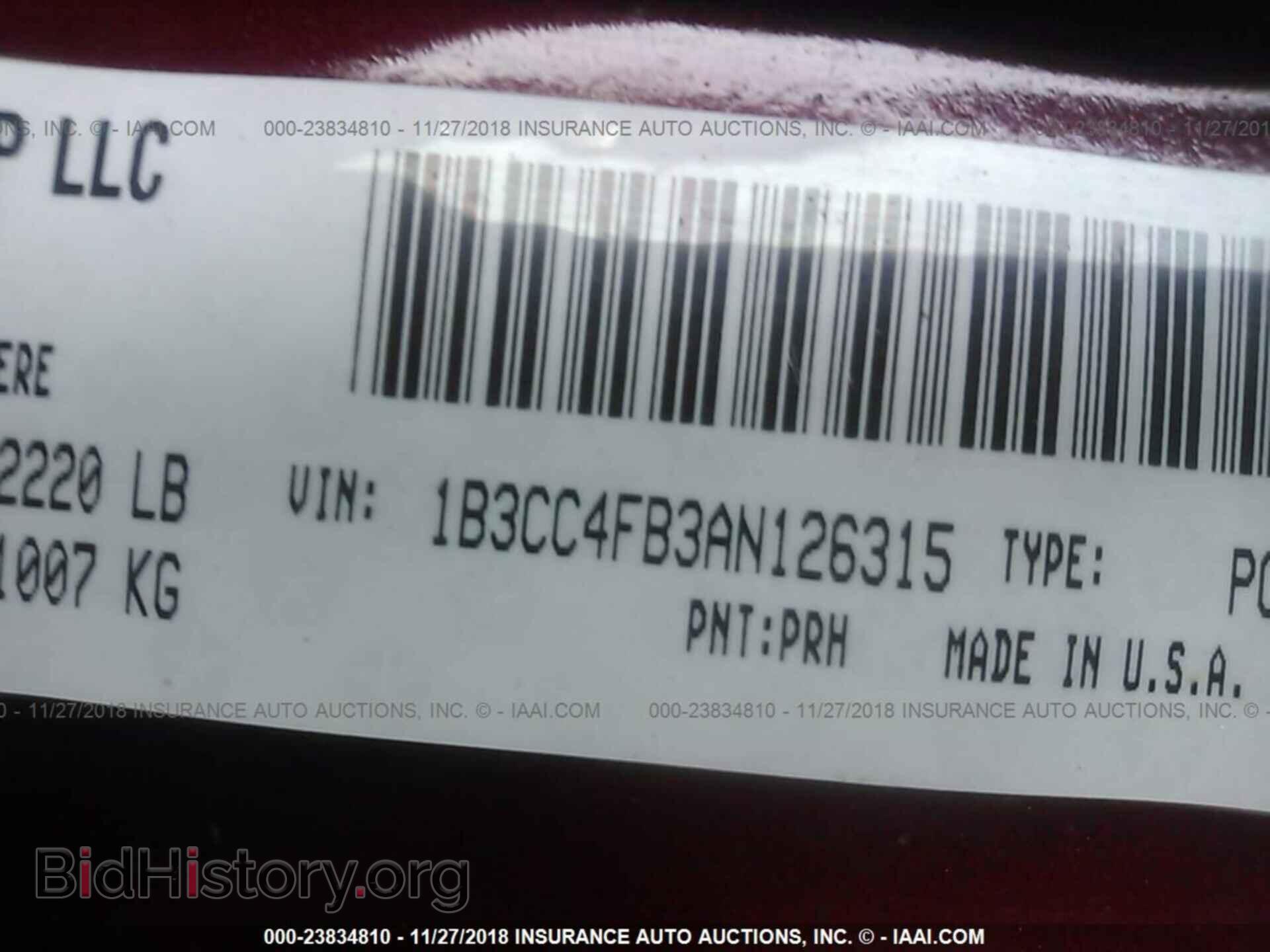 2010 DODGE AVENGER - VIN: 1B3CC4FB3AN126315 - Фото 9