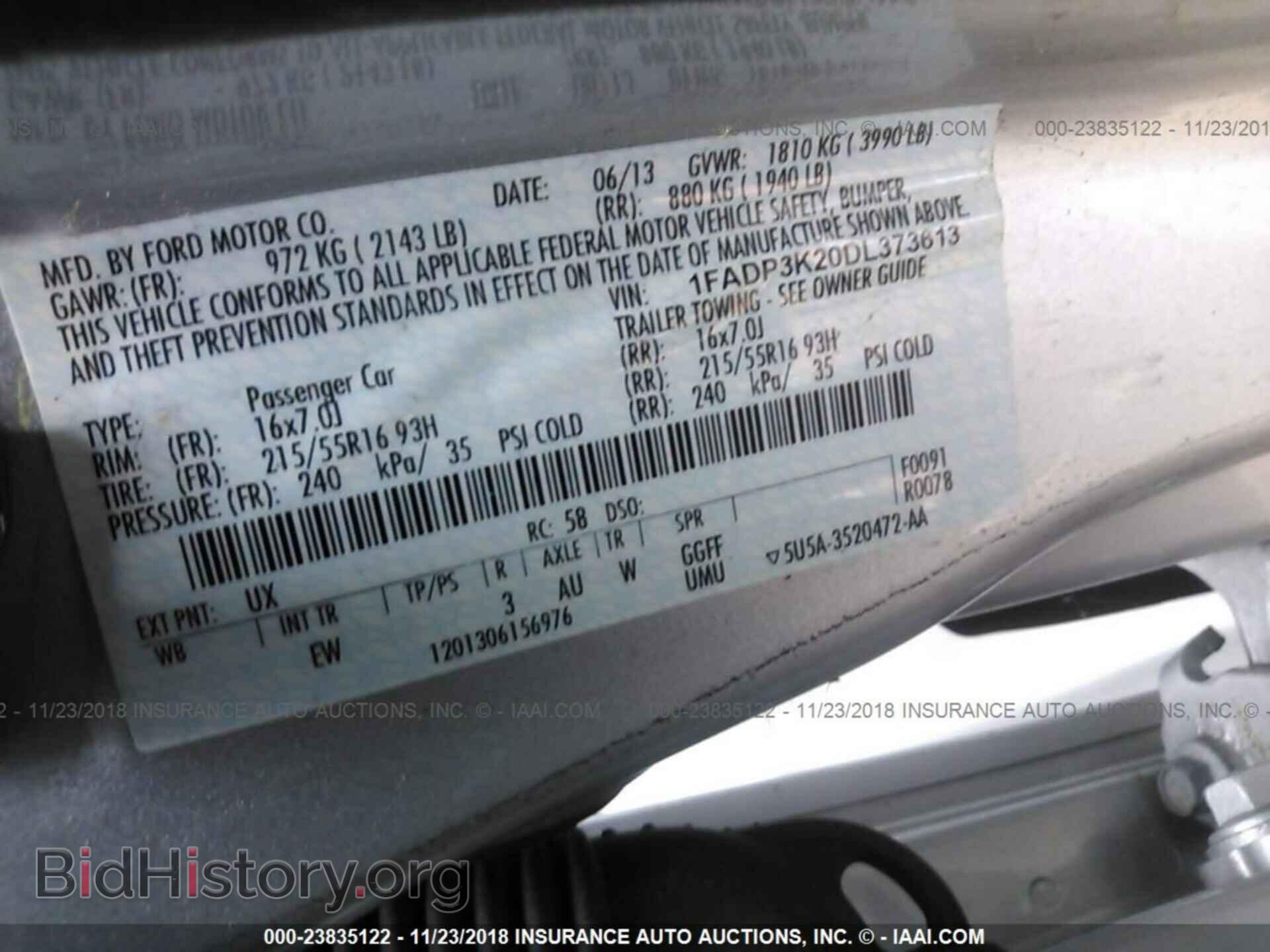 2013 FORD FOCUS - VIN: 1FADP3K20DL373613 - Photo 9