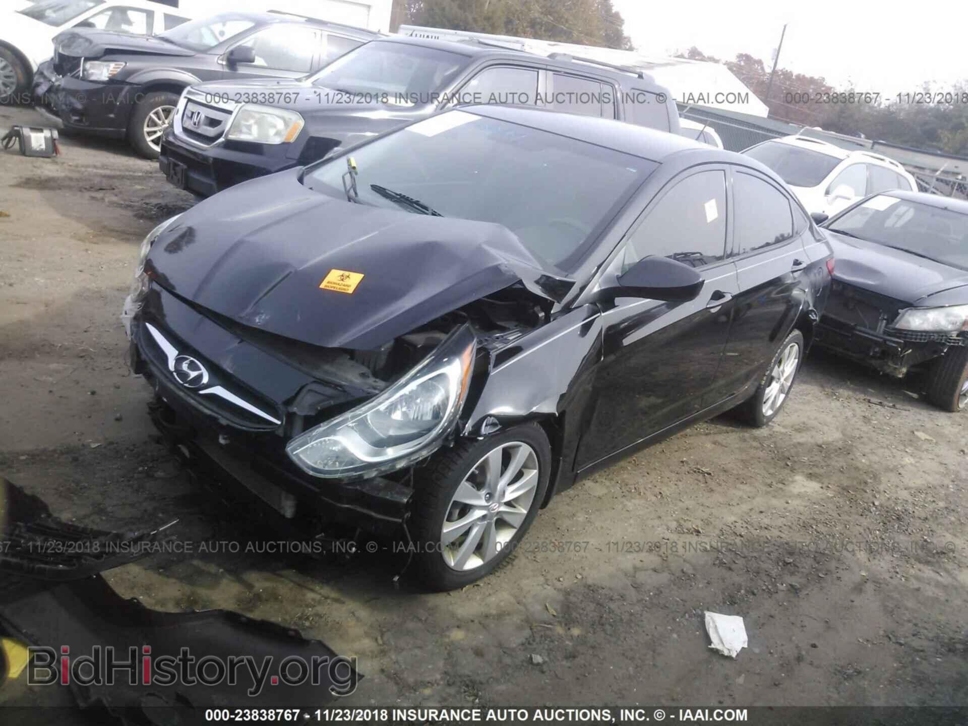 2013 HYUNDAI ACCENT - VIN: KMHCU4AE1DU460636 - Фото 2