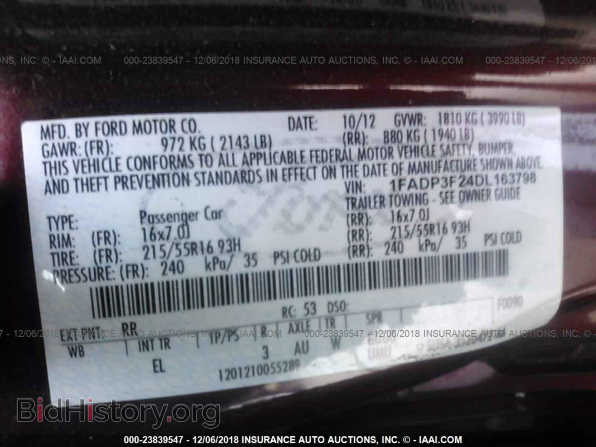 2013 FORD FOCUS - VIN: 1FADP3F24DL163798 - Photo 9