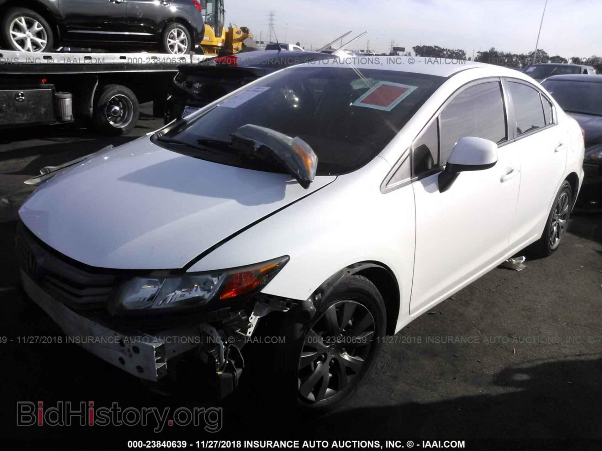 2012 HONDA CIVIC - VIN: 19XFB2F50CE350033 - Фото 2