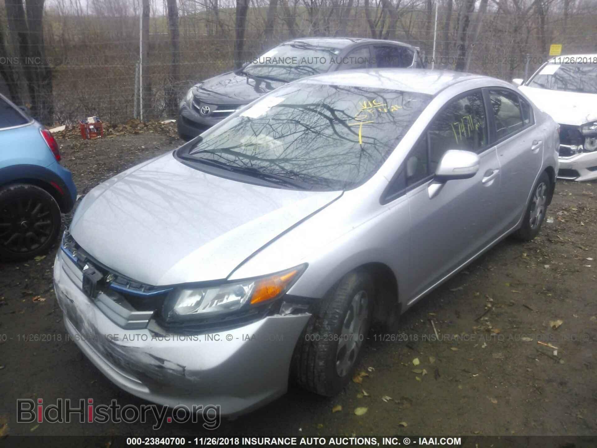 2012 HONDA CIVIC - VIN: JHMFB4F24CS002099 - Photo 2