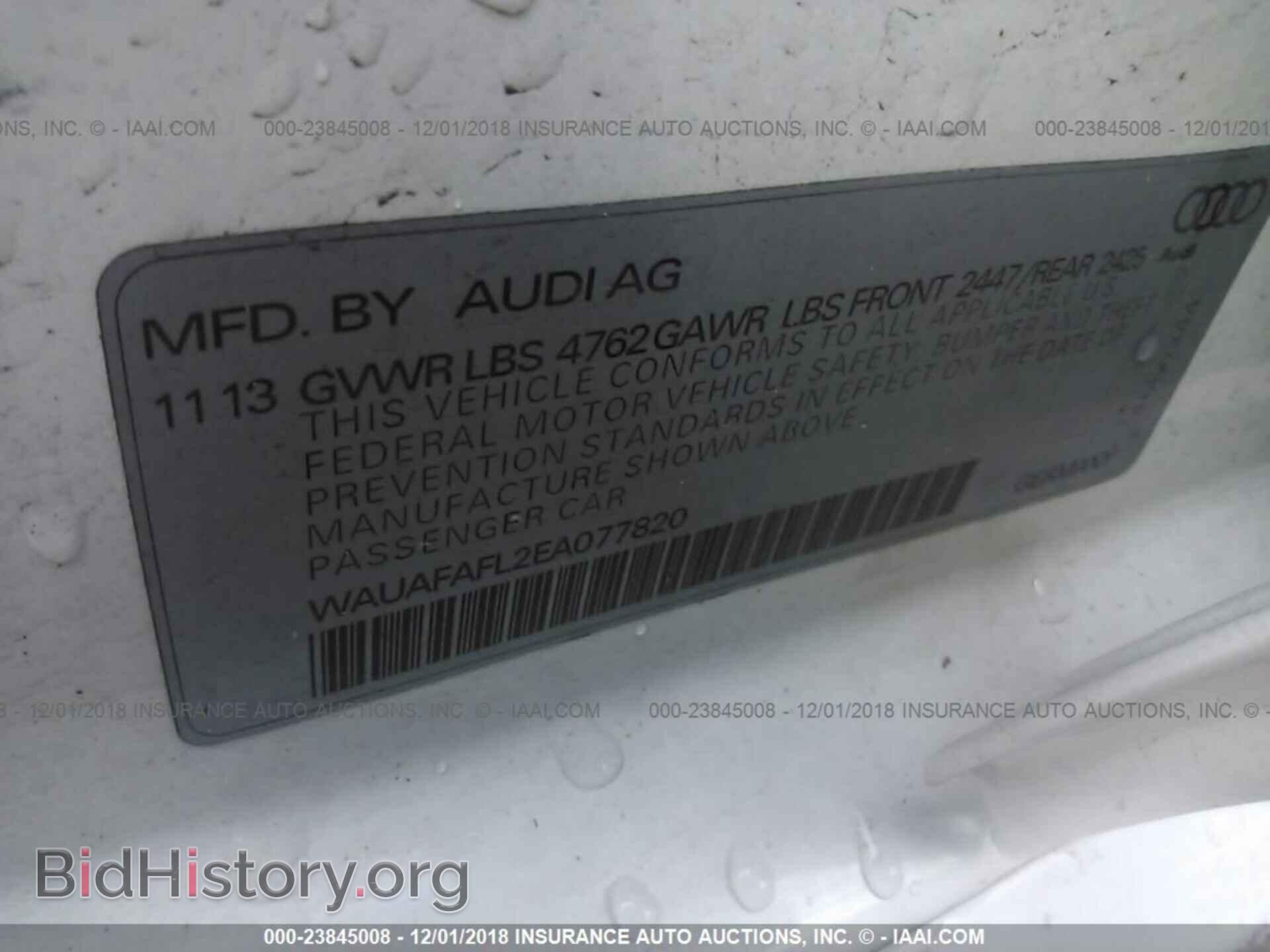 2014 Audi A4 - VIN: WAUAFAFL2EA077820 - Photo 9