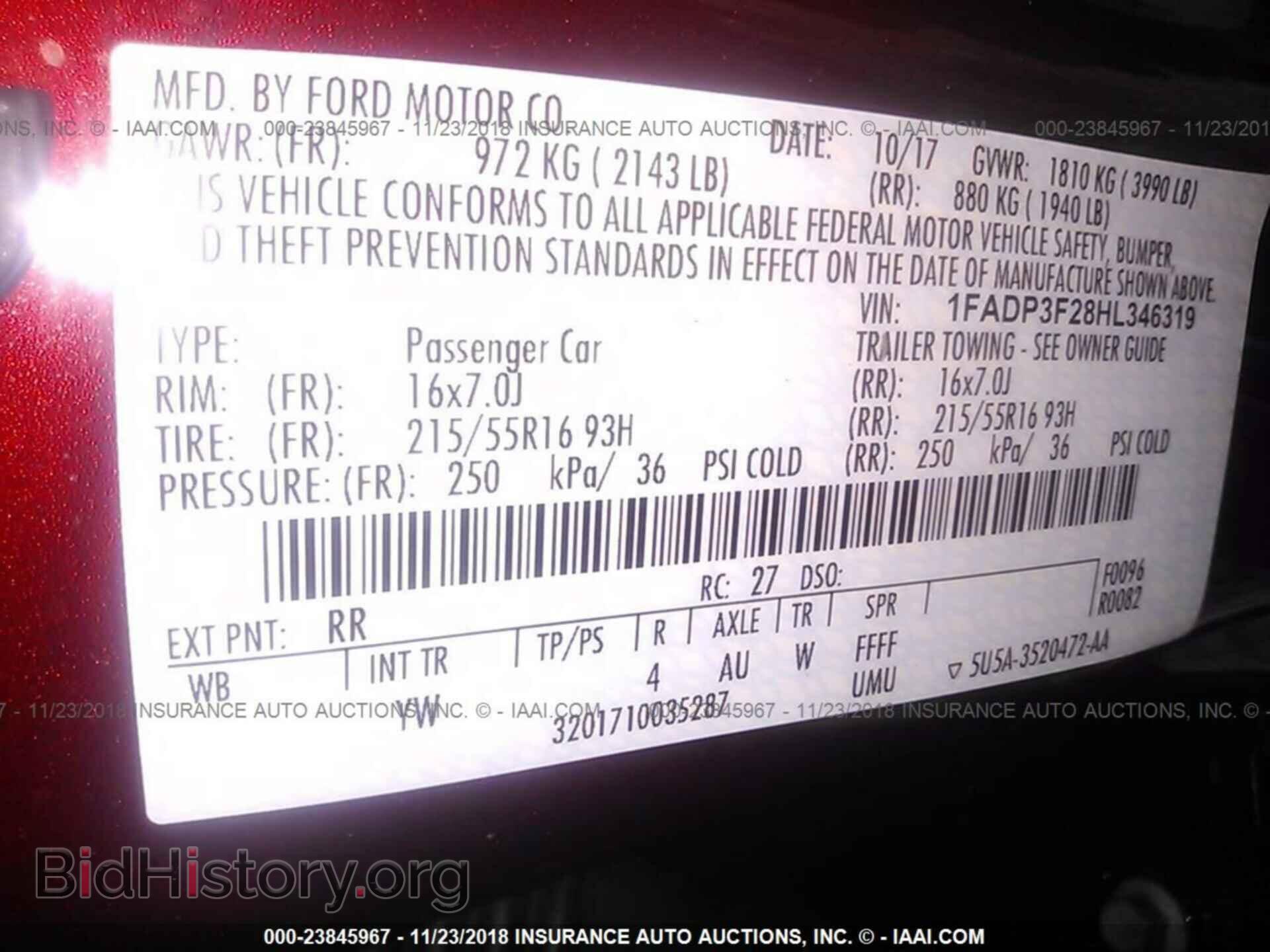 2017 FORD FOCUS - VIN: 1FADP3F28HL346319 - Photo 9