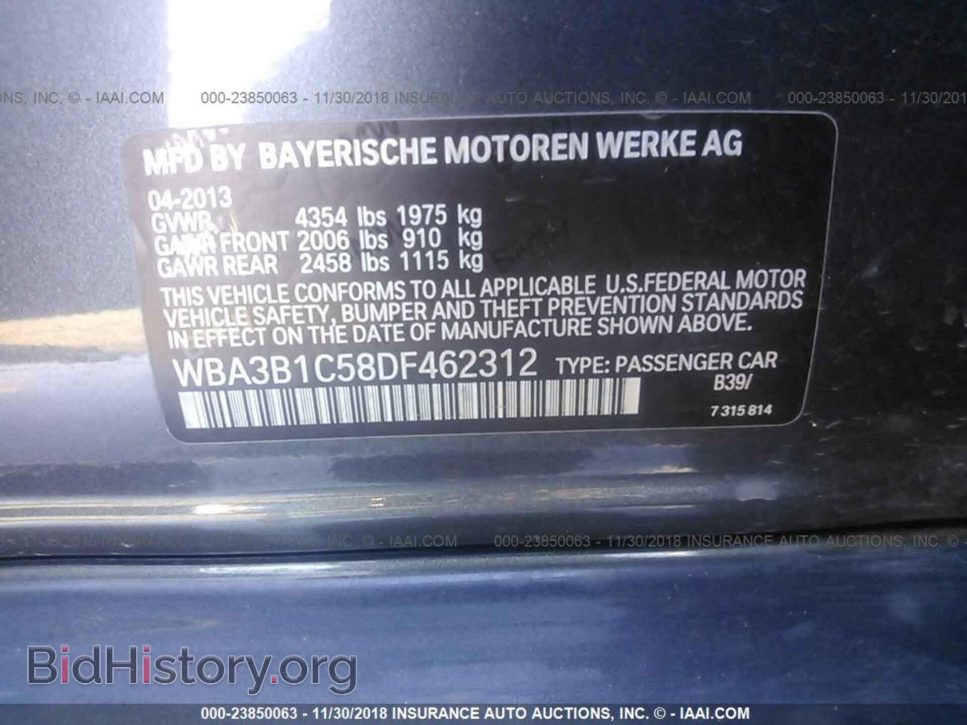 2013 BMW 320 - VIN: WBA3B1C58DF462312 - Photo 9