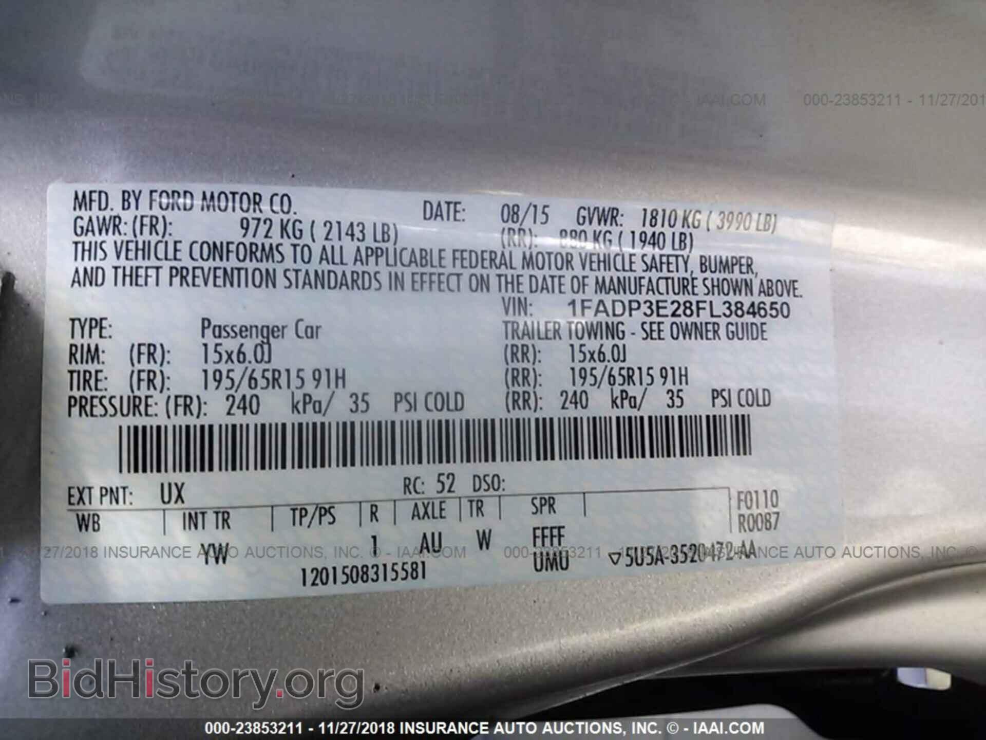 2015 FORD FOCUS - VIN: 1FADP3E28FL384650 - Photo 9