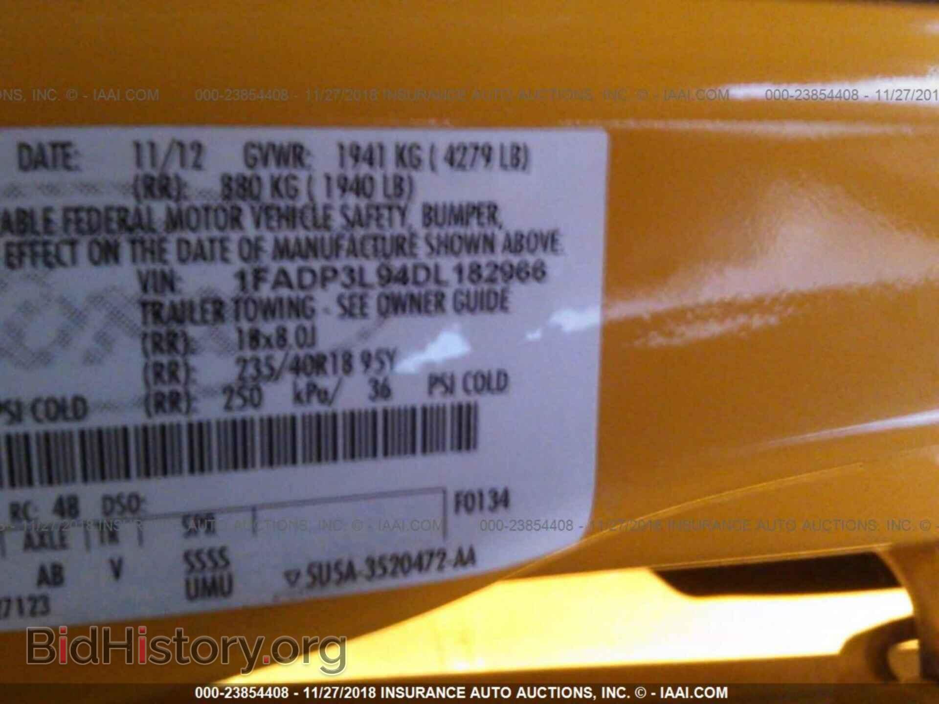 2013 FORD FOCUS - VIN: 1FADP3L94DL182966 - Фото 9