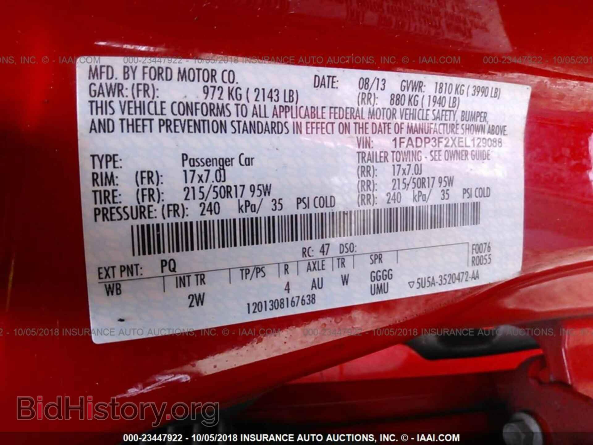 2014 FORD FOCUS - VIN: 1FADP3F2XEL129088 - Photo 9