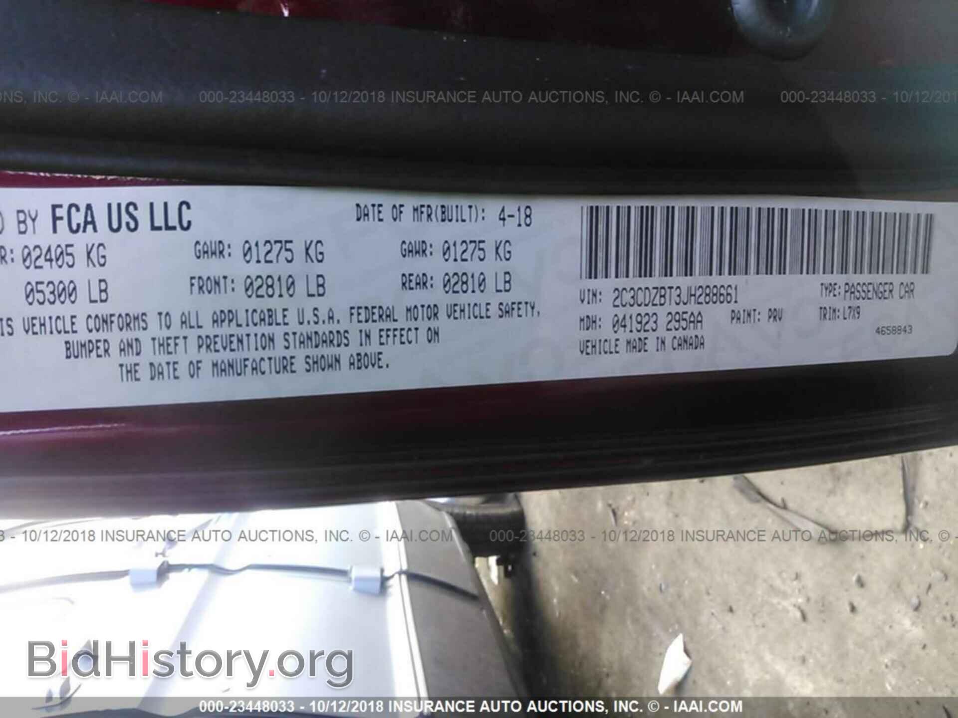2018 DODGE CHALLENGER - VIN: 2C3CDZBT3JH288661 - Photo 9
