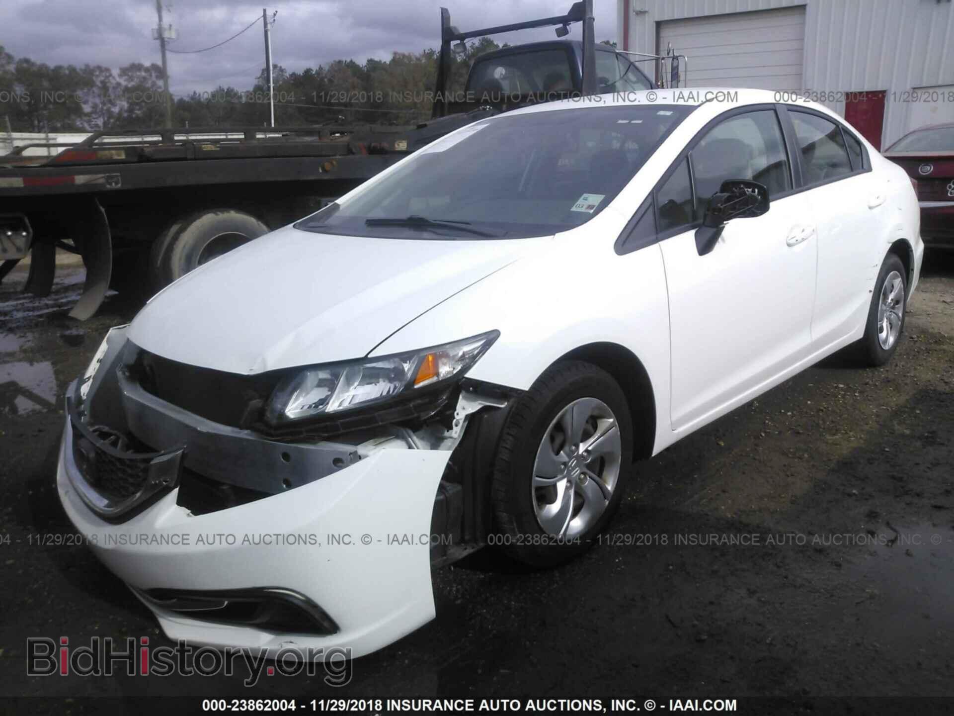 2013 Honda Civic - VIN: 2HGFB2F57DH554819 - Фото 2
