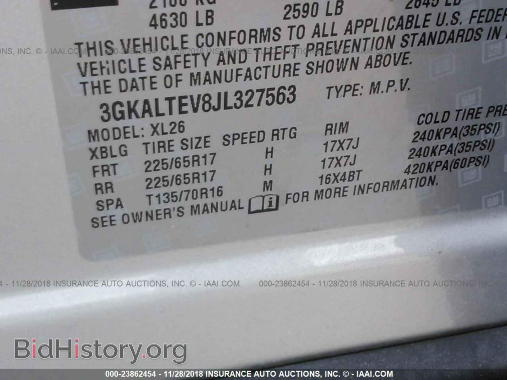 2018 GMC TERRAIN - VIN: 3GKALTEV8JL327563 - Фото 9