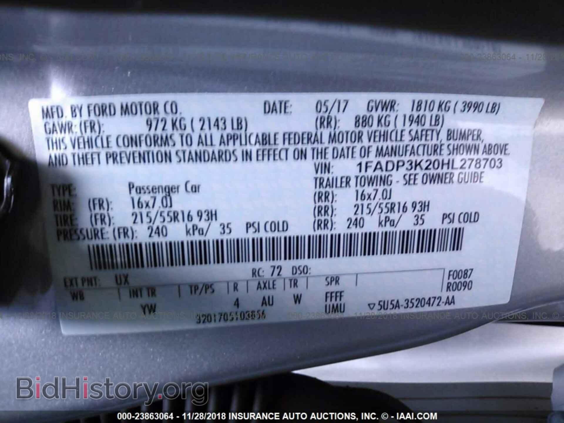 2017 Ford Focus - VIN: 1FADP3K20HL278703 - Photo 9