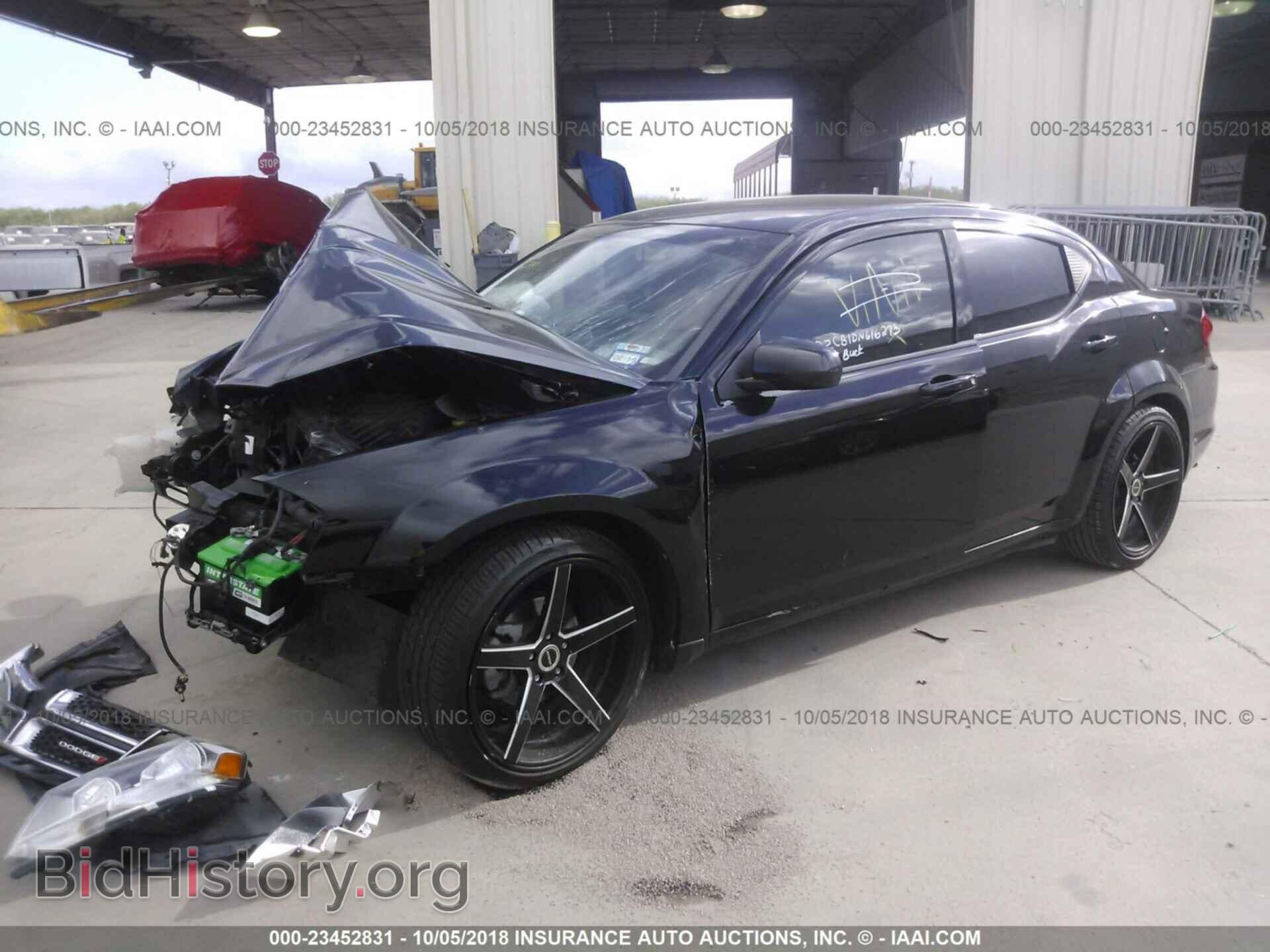 2013 DODGE AVENGER - VIN: 1C3CDZCB1DN616273 - Фото 2