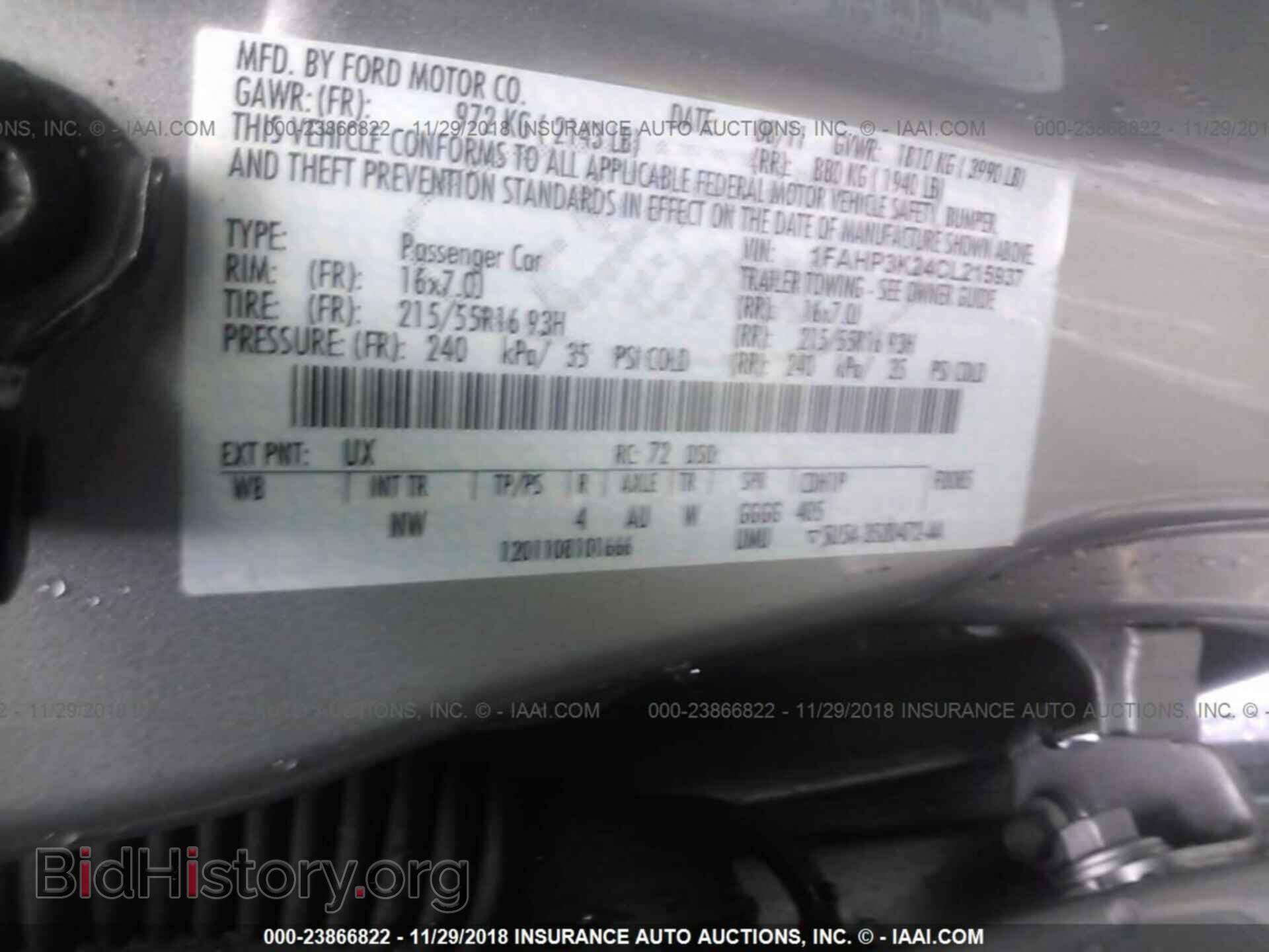 2012 FORD FOCUS - VIN: 1FAHP3K24CL215937 - Photo 9