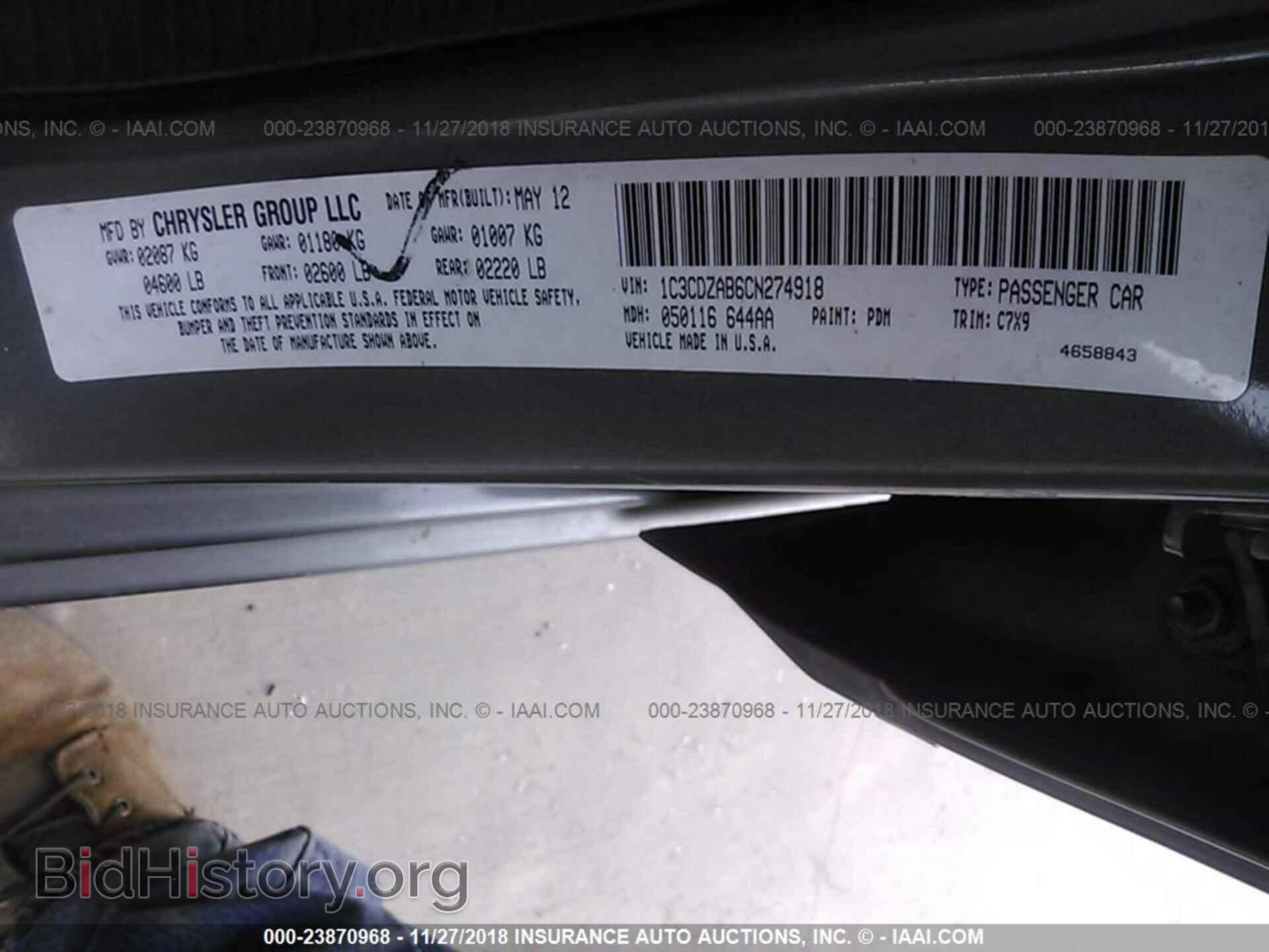 2012 DODGE AVENGER - VIN: 1C3CDZAB6CN274918 - Photo 9