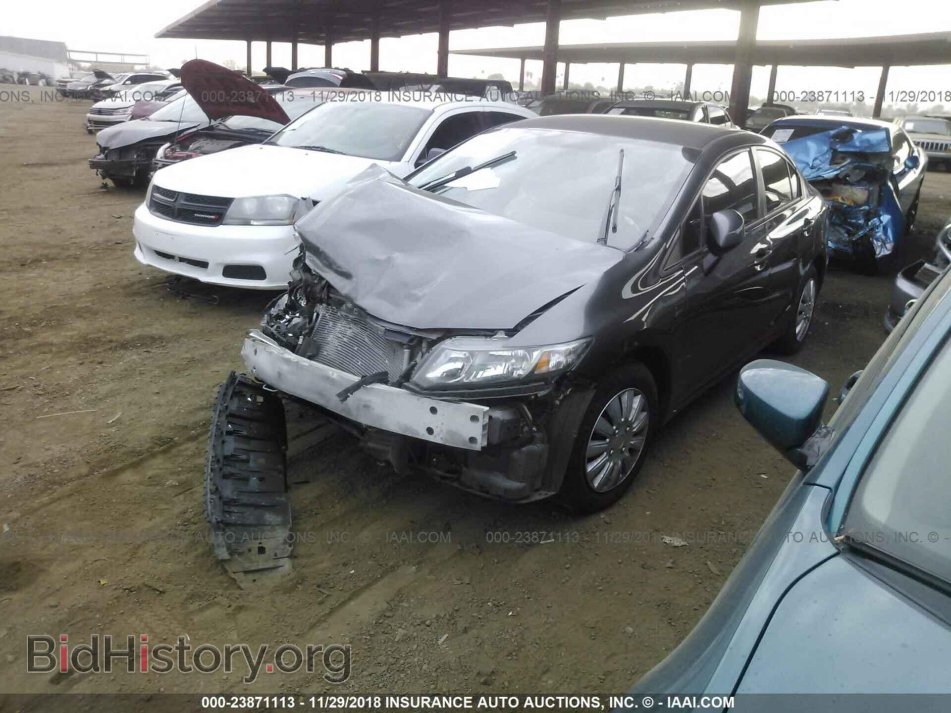 2013 HONDA CIVIC - VIN: 2HGFB2F52DH581541 - Фото 2