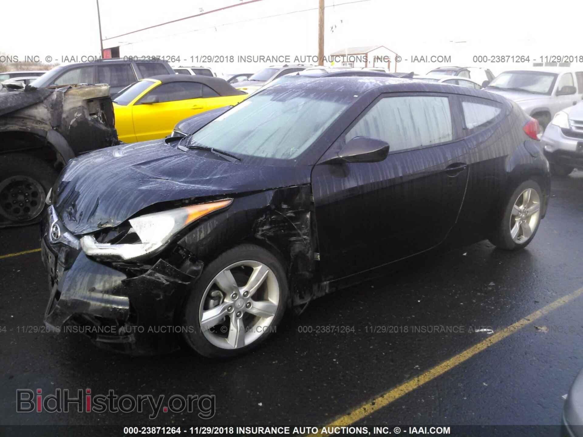 2013 HYUNDAI VELOSTER - VIN: KMHTC6AD3DU129028 - Фото 2