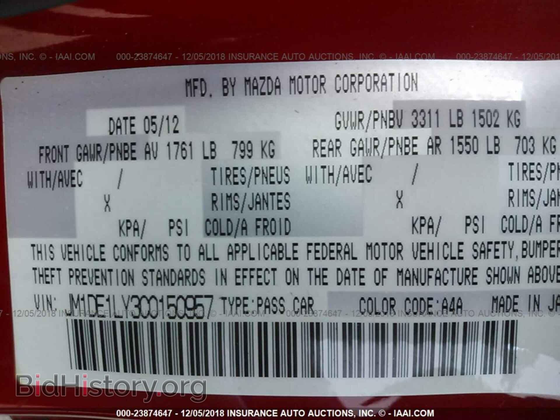 2012 MAZDA MAZDA2 - VIN: JM1DE1LY3C0150957 - Photo 9