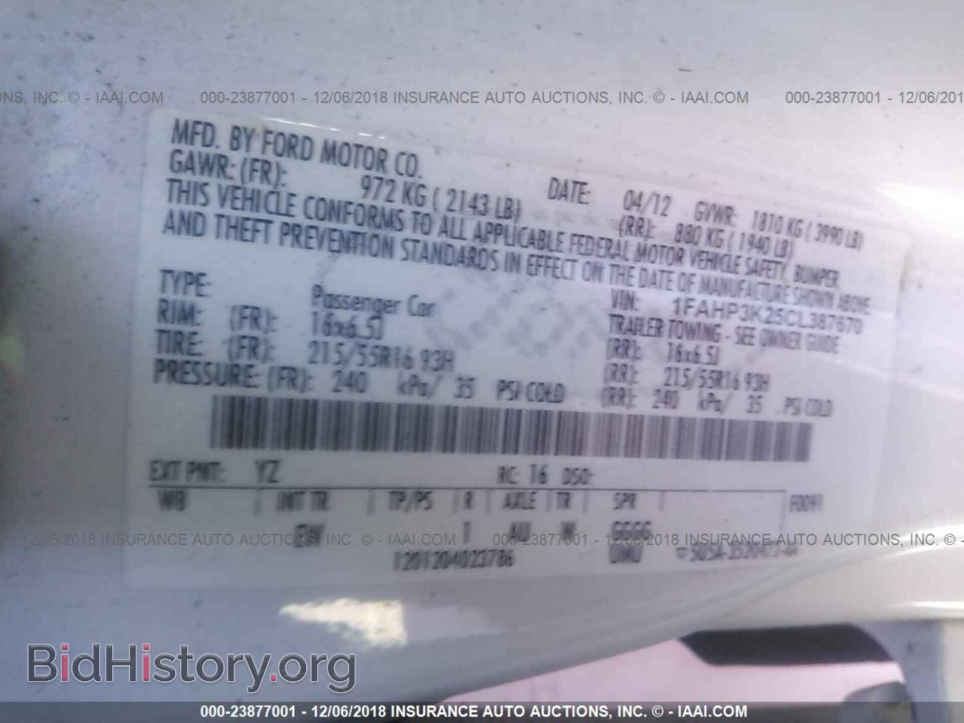 2012 FORD FOCUS - VIN: 1FAHP3K25CL387670 - Photo 9