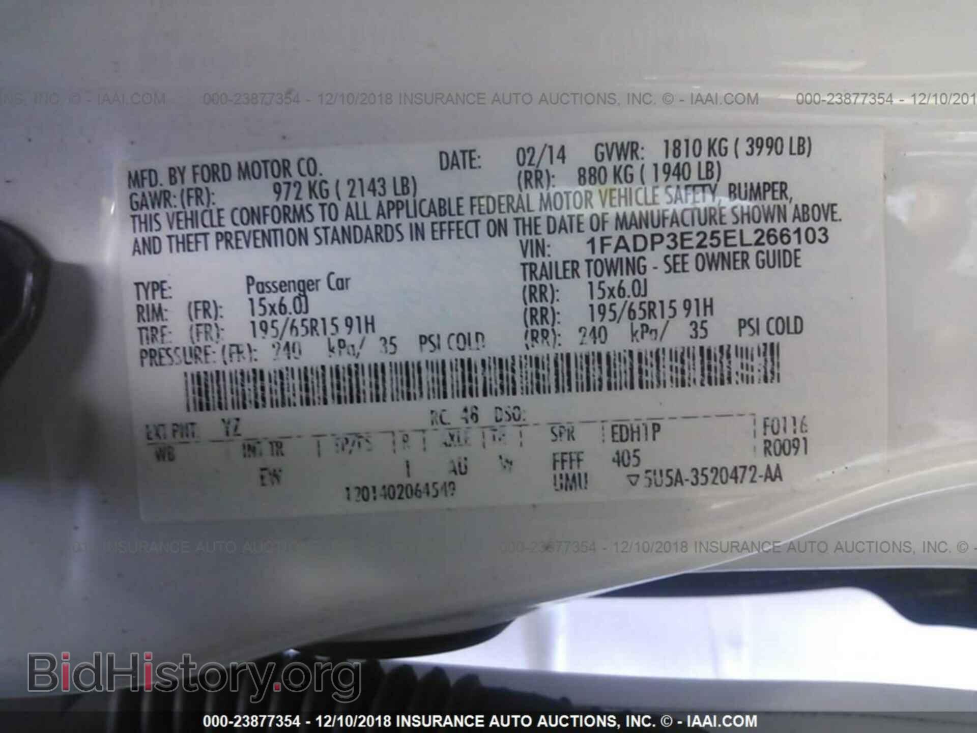 2014 FORD FOCUS - VIN: 1FADP3E25EL266103 - Photo 9