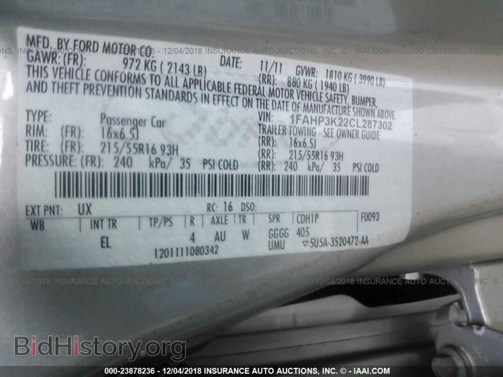 2012 Ford Focus - VIN: 1FAHP3K22CL287302 - Photo 9