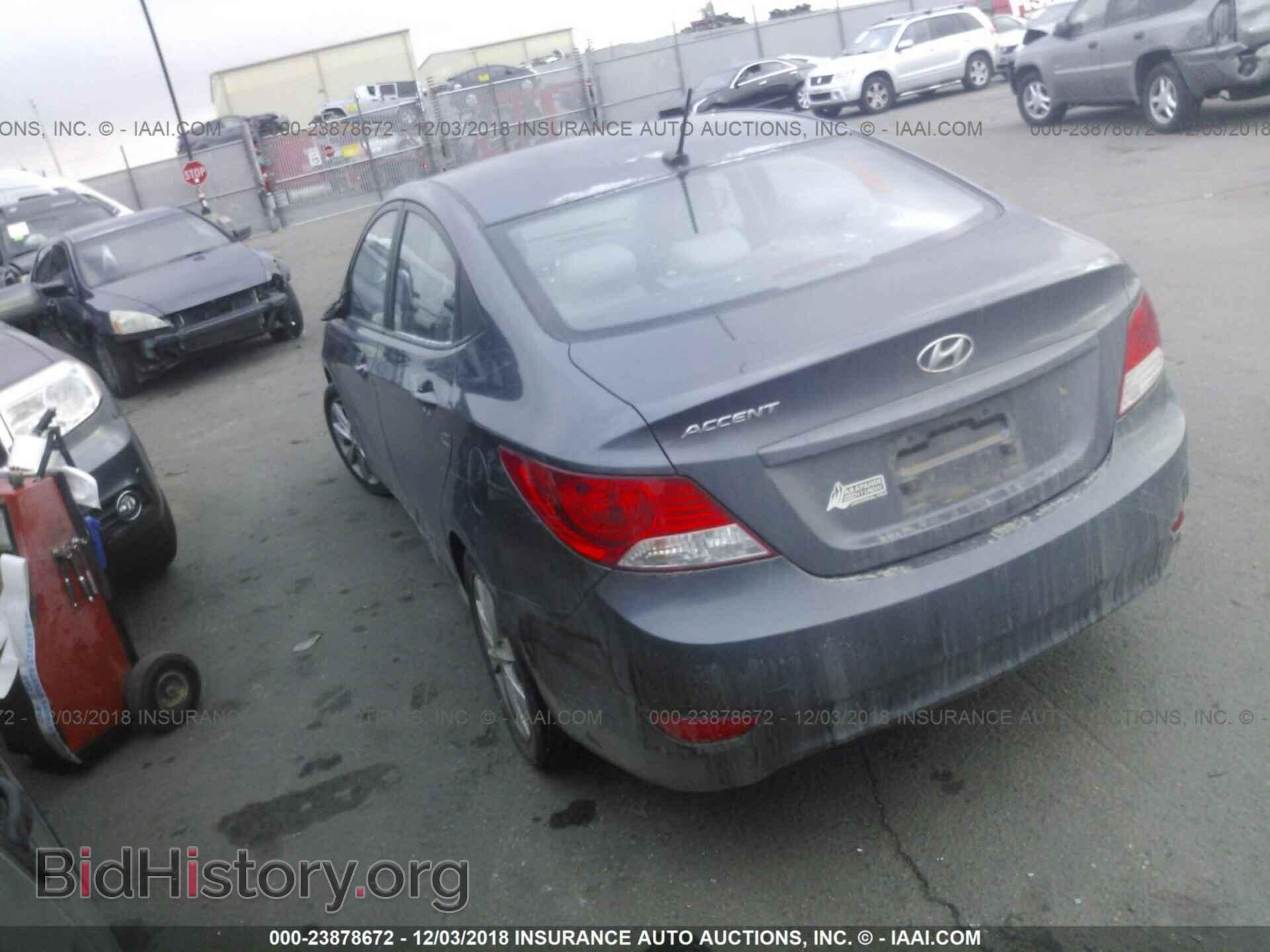 2012 HYUNDAI ACCENT - VIN: KMHCU4AE1CU270608 - Фото 3