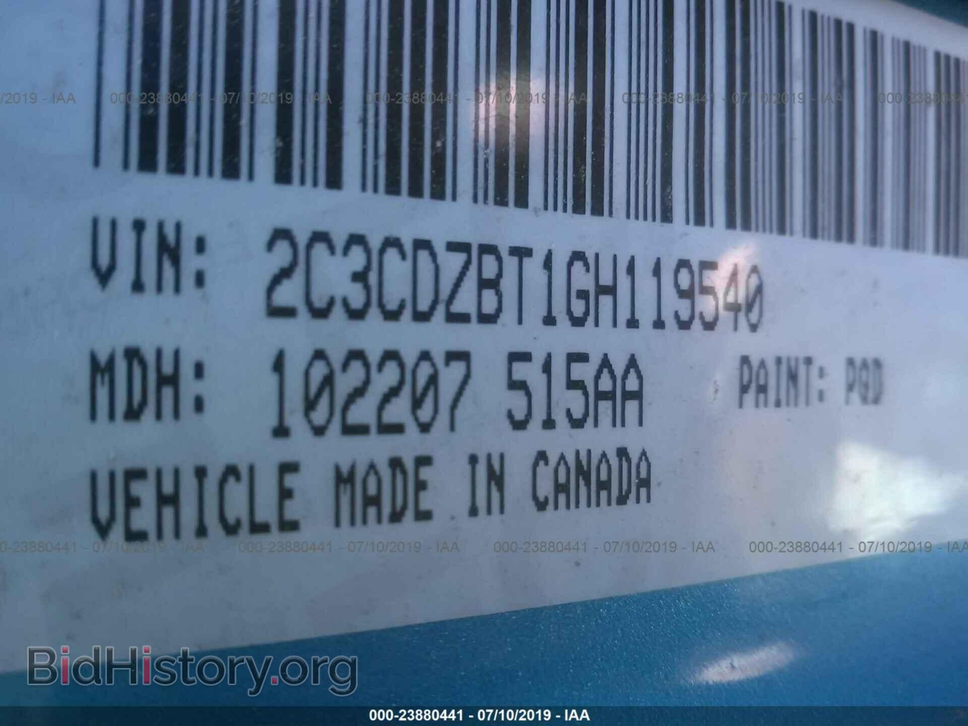 2016 DODGE CHALLENGER - VIN: 2C3CDZBT1GH119540 - Фото 9