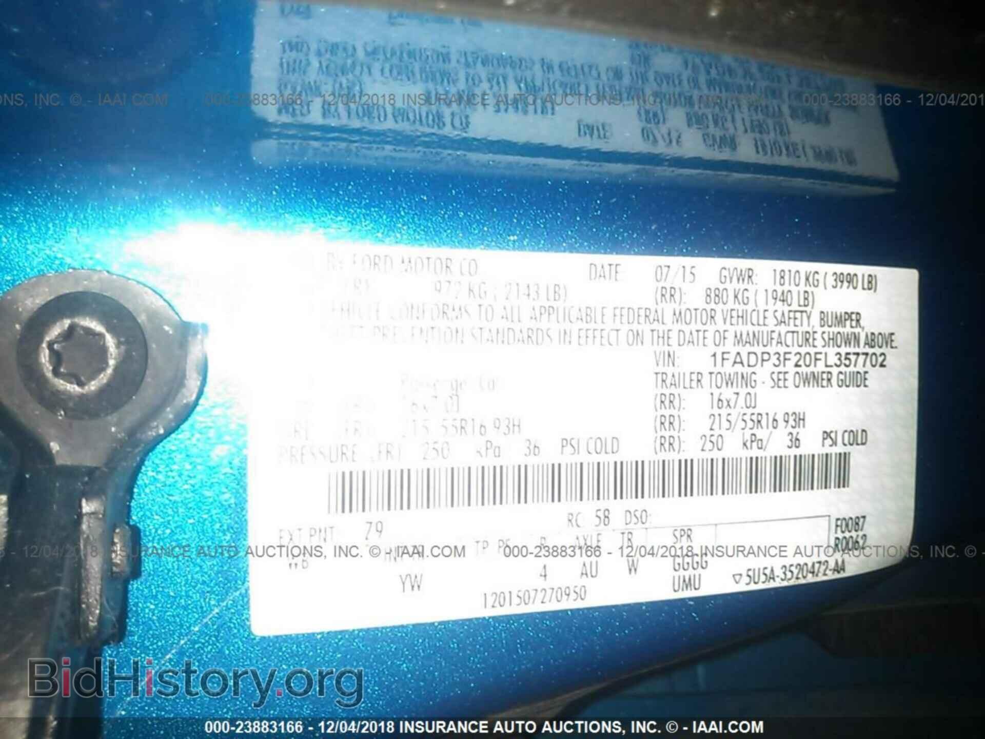 2015 FORD FOCUS - VIN: 1FADP3F20FL357702 - Photo 9
