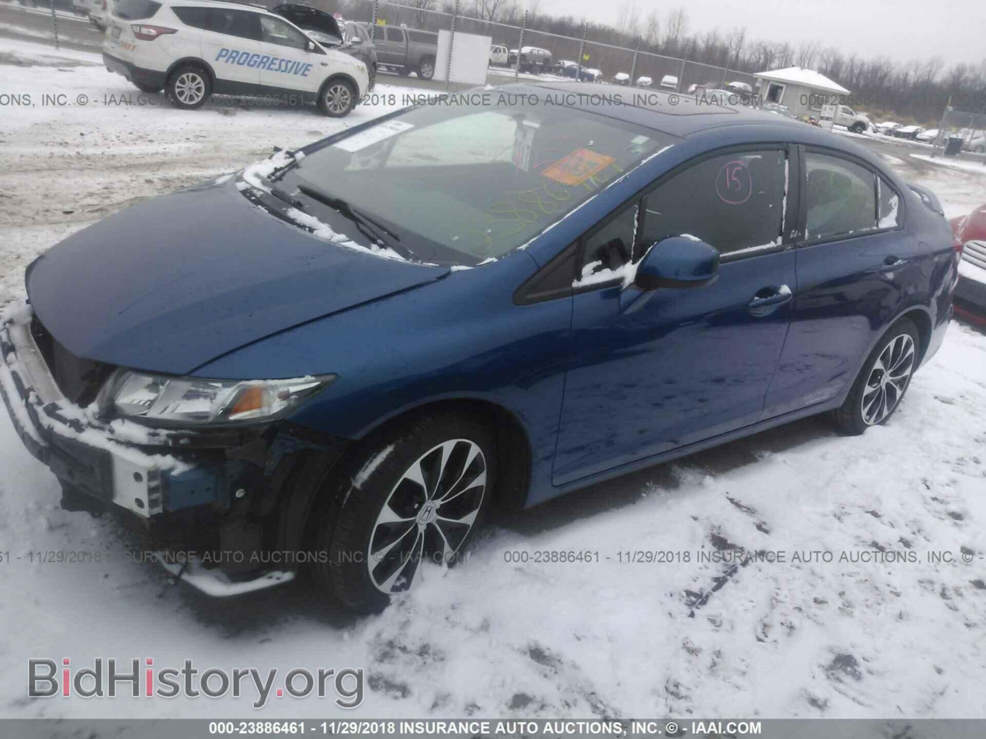 2013 Honda Civic - VIN: 2HGFB6E58DH708110 - Фото 2