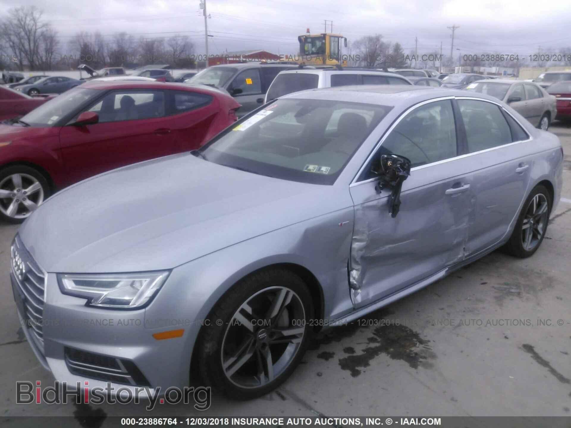 2018 AUDI A4 - VIN: WAUPNAF42JA036345 - Фото 2