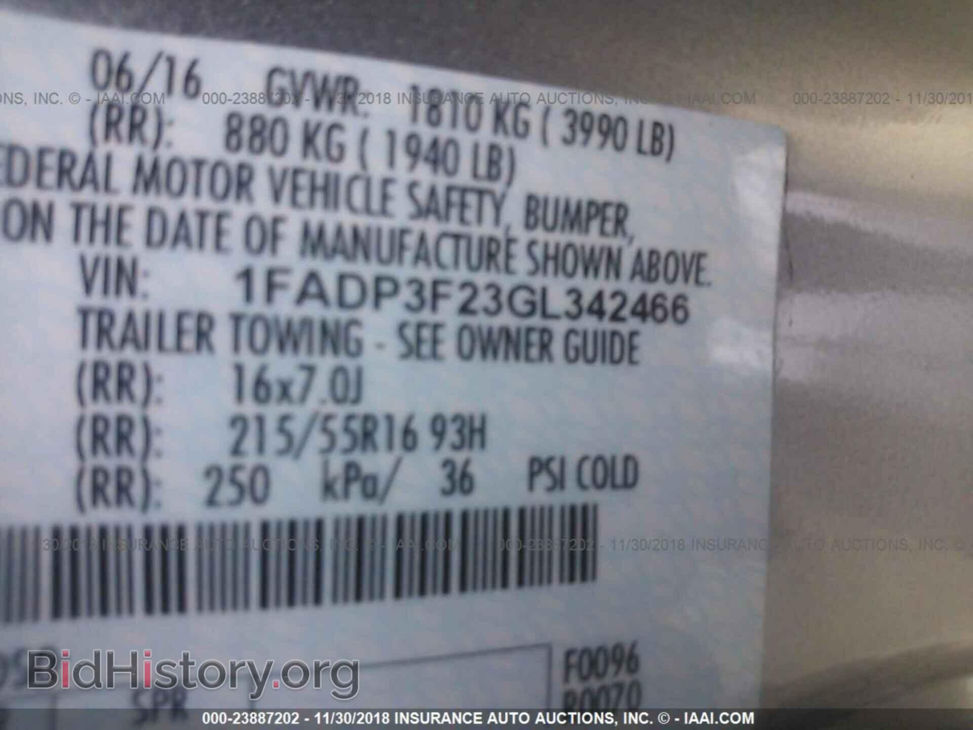 2016 FORD FOCUS - VIN: 1FADP3F23GL342466 - Photo 9