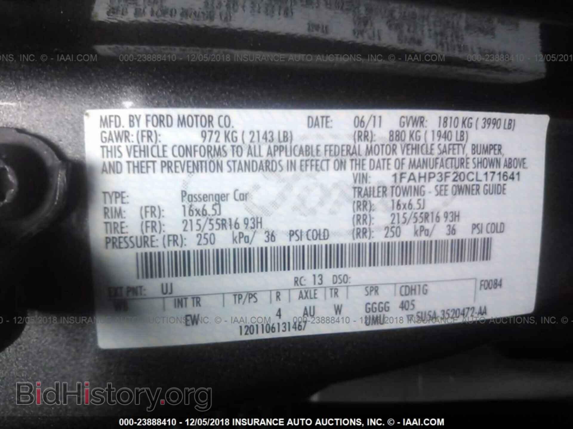 2012 FORD FOCUS - VIN: 1FAHP3F20CL171641 - Photo 9