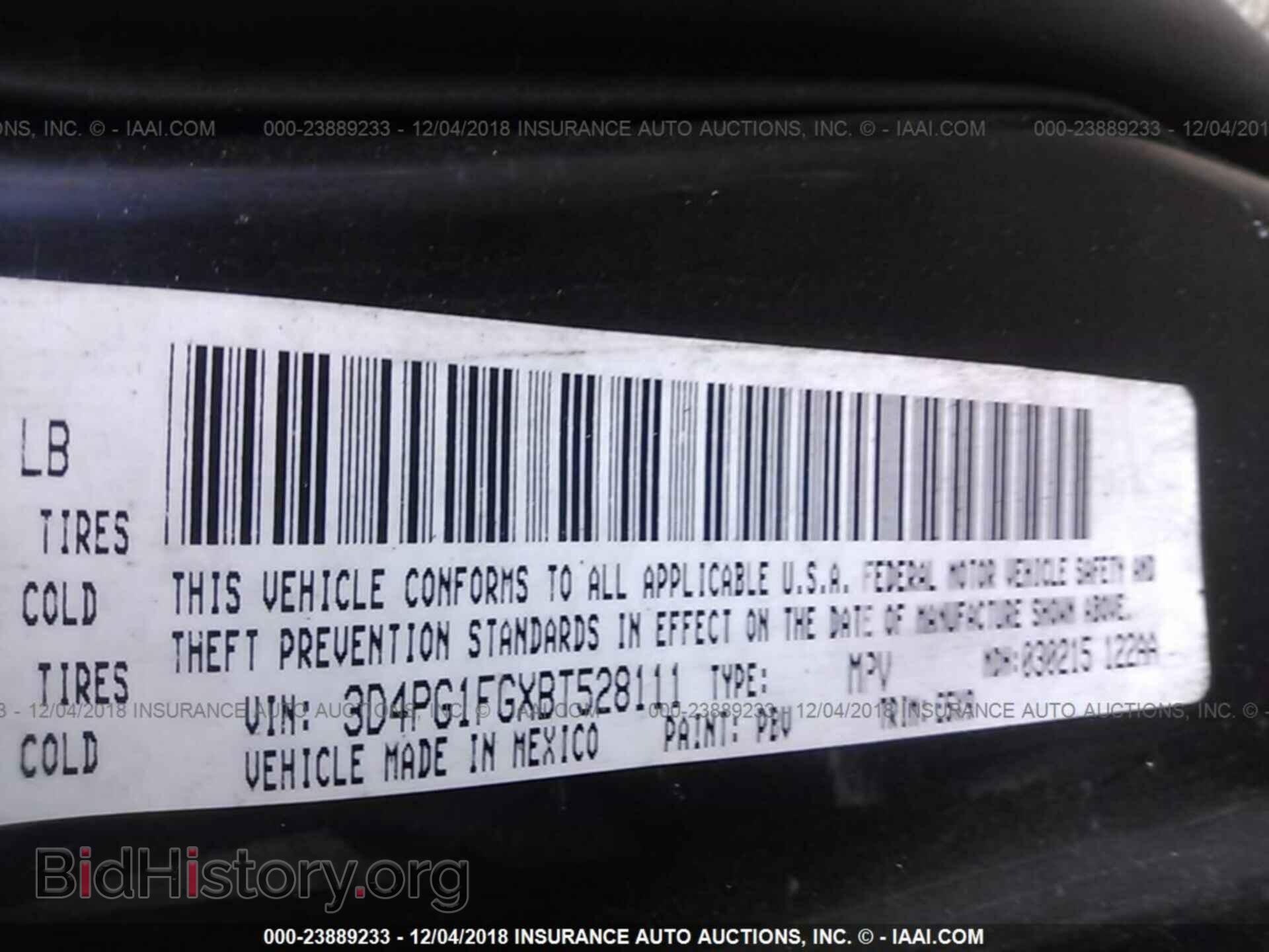 2011 DODGE JOURNEY - VIN: 3D4PG1FGXBT528111 - Фото 9