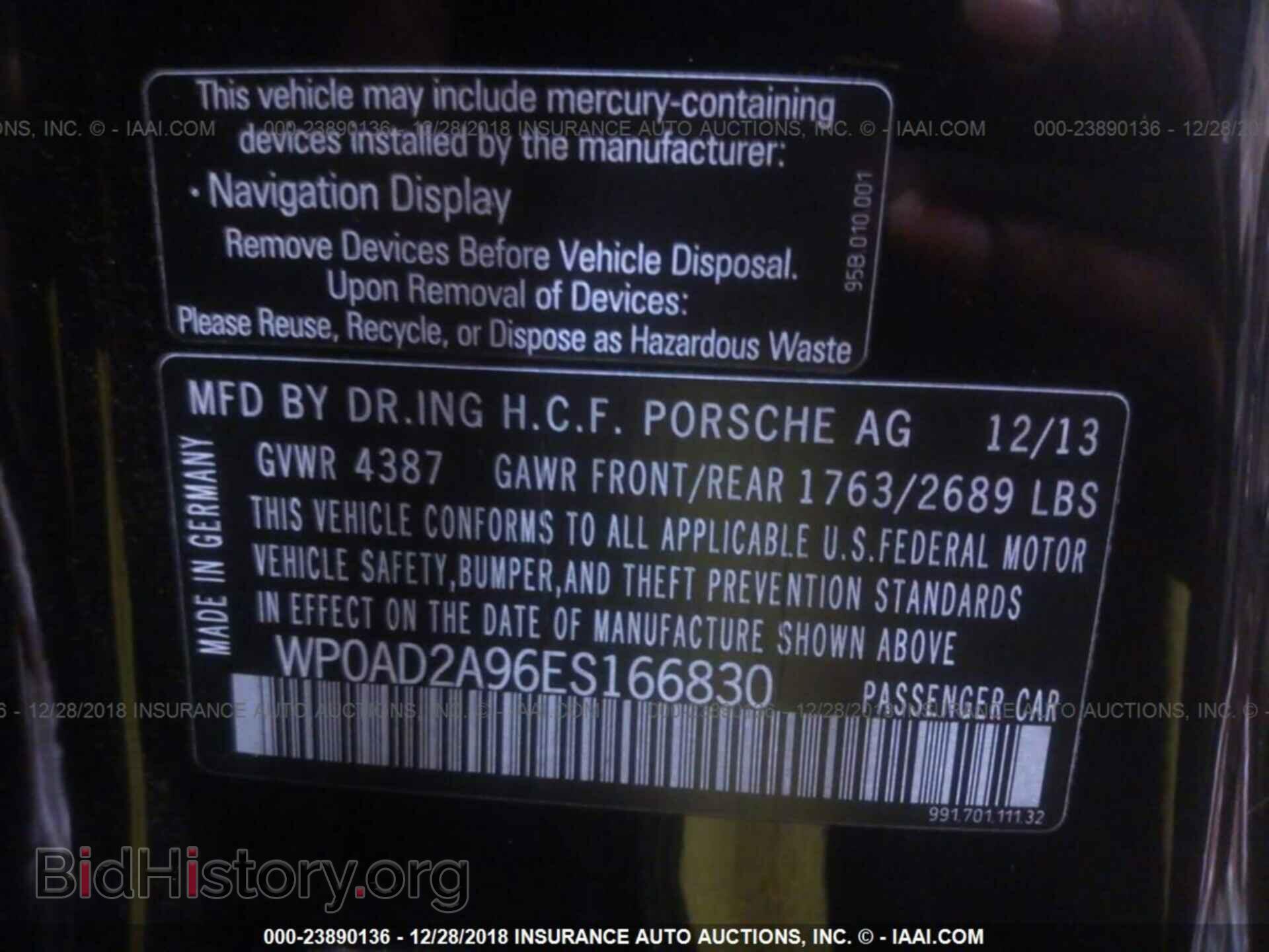 2014 PORSCHE 911 - VIN: WP0AD2A96ES166830 - Photo 9