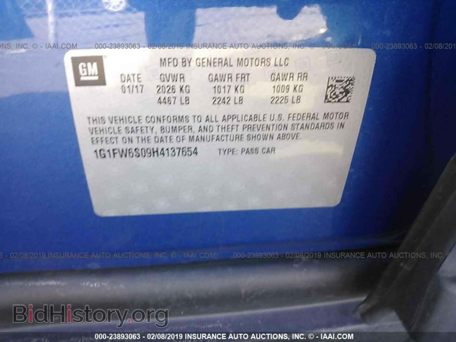 2017 CHEVROLET BOLT EV - VIN: 1G1FW6S09H4137654 - Фото 9