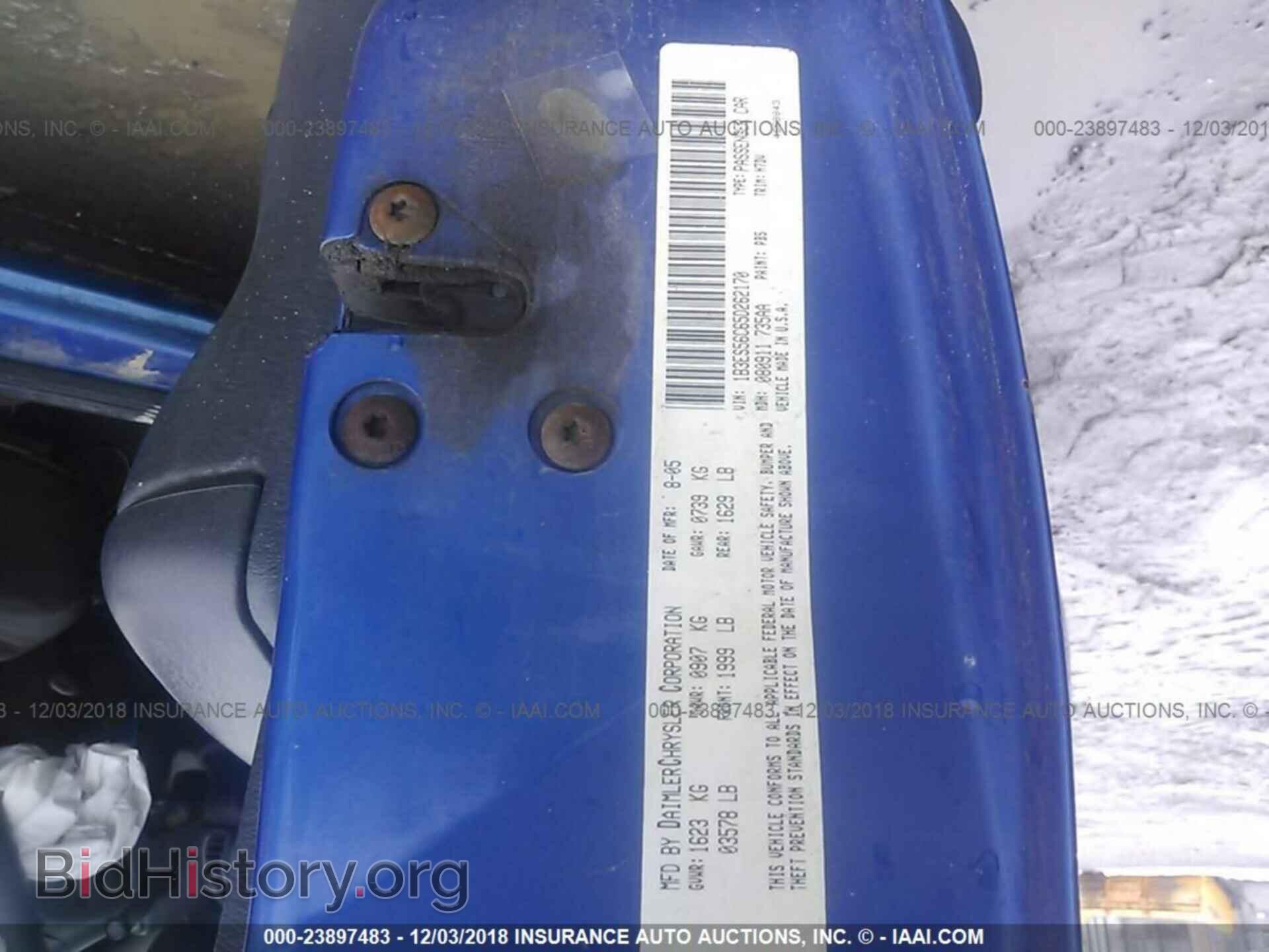 2005 DODGE NEON - VIN: 1B3ES56C65D262170 - Фото 9