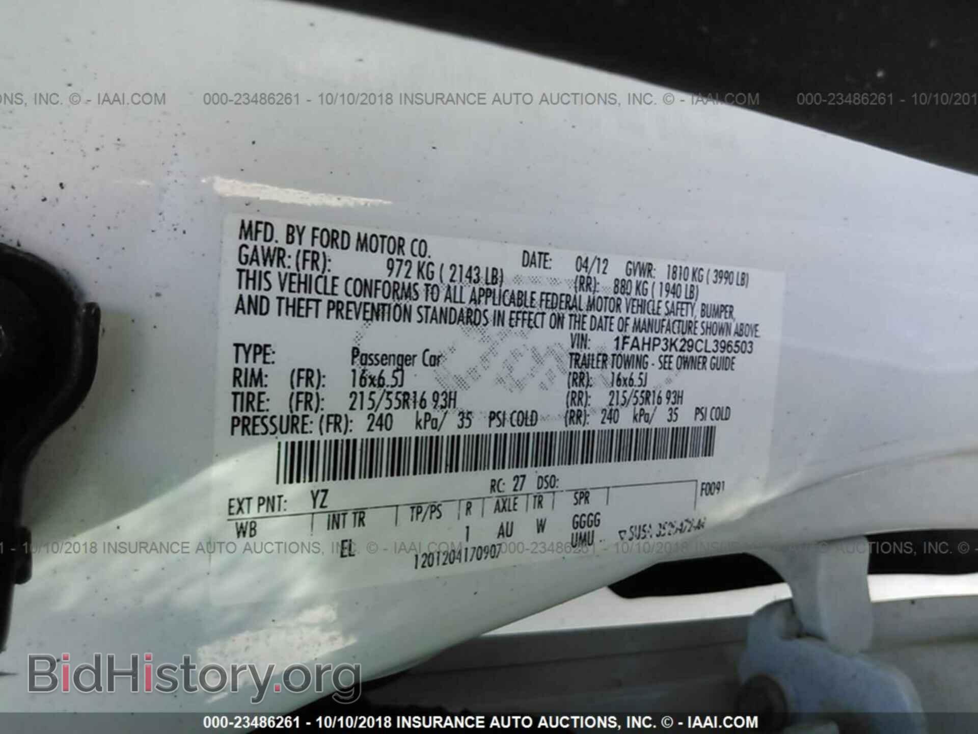 2012 FORD FOCUS - VIN: 1FAHP3K29CL396503 - Photo 9