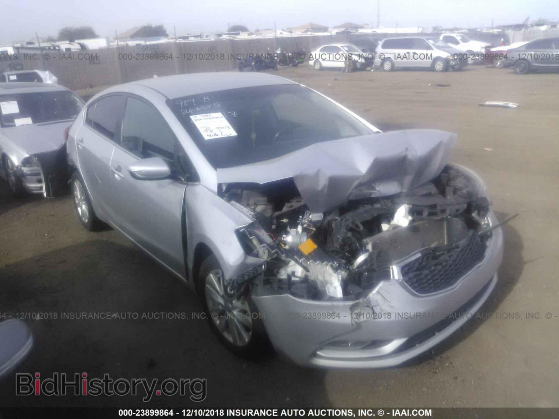 Photo KNAFX4A80E5152854 - KIA FORTE 2014