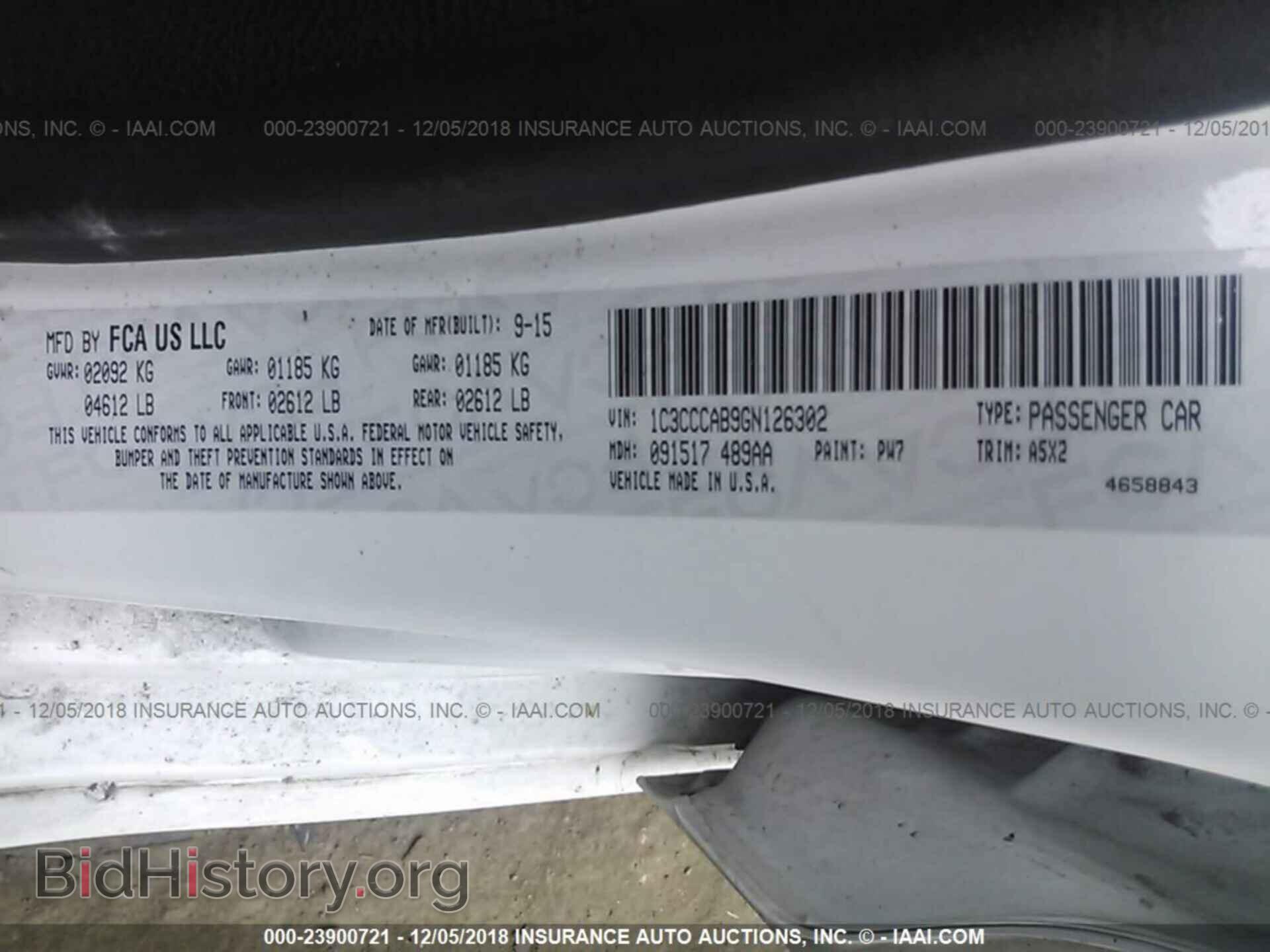 2016 CHRYSLER 200 - VIN: 1C3CCCAB9GN126302 - Photo 9