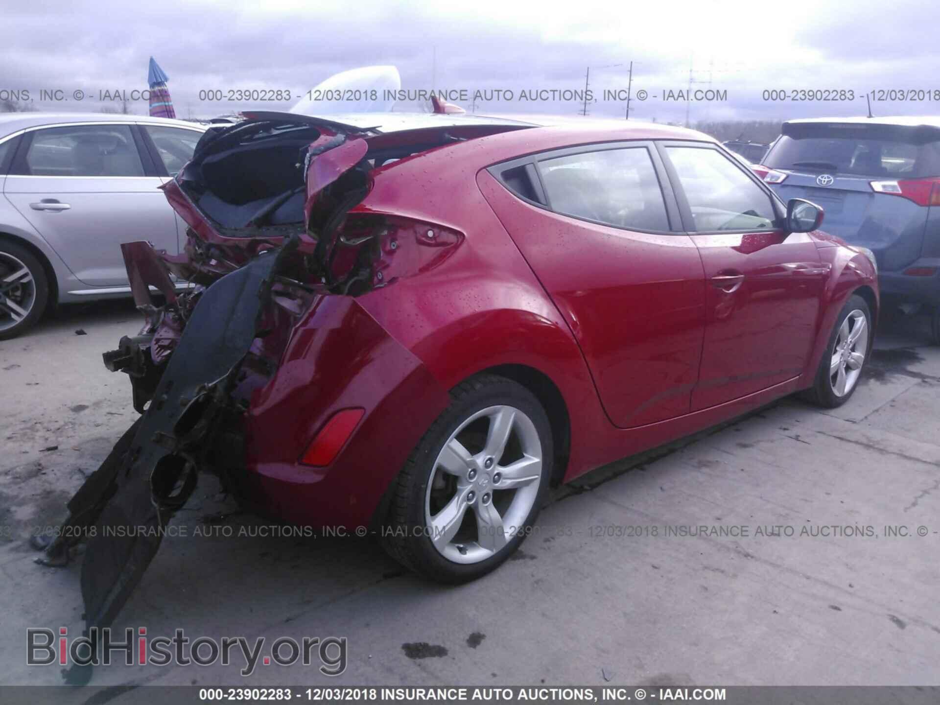 2013 HYUNDAI VELOSTER - VIN: KMHTC6AD9DU086637 - Фото 4